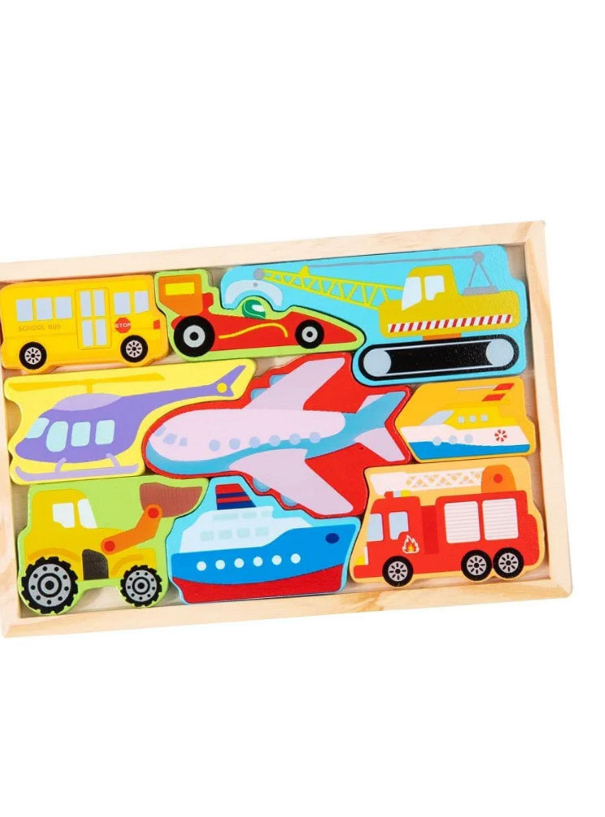 Rompecabeza Puzzle Encaje De Madera Juguete Didactico Niños-0