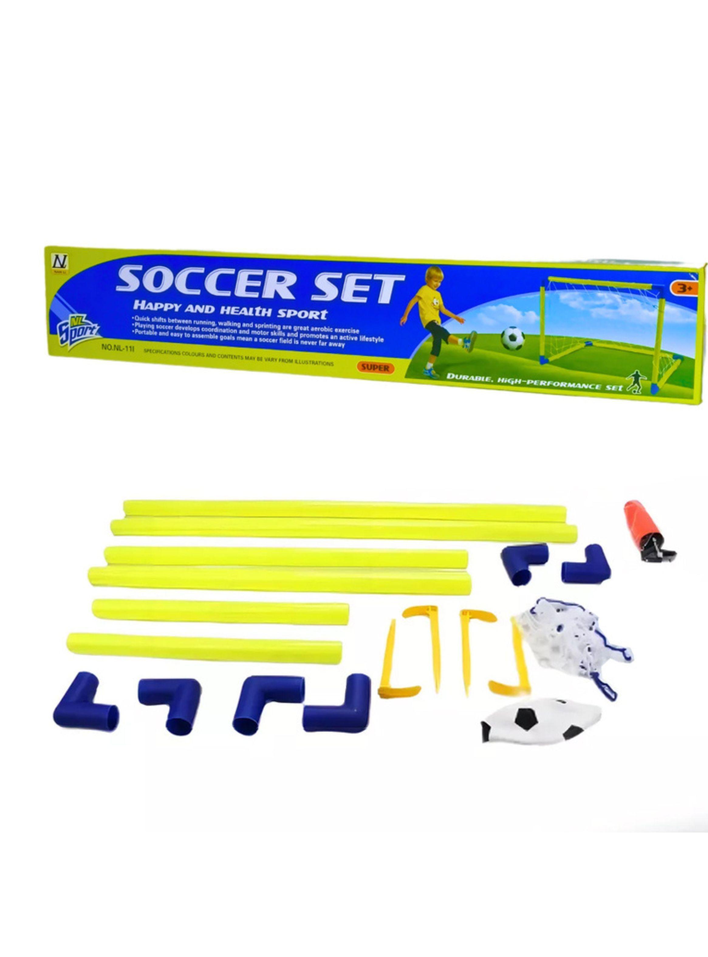 Arco Futbol Niños + Balón + Bombin Juguete Porteria Niños-1