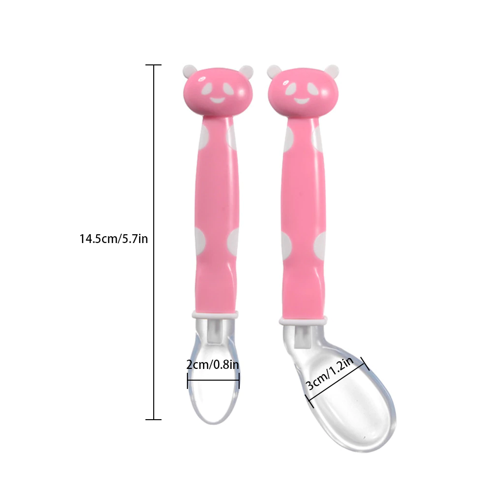 Cucharas De Silicona Suave Para Bebés Alimentos Libre De Bpa-3