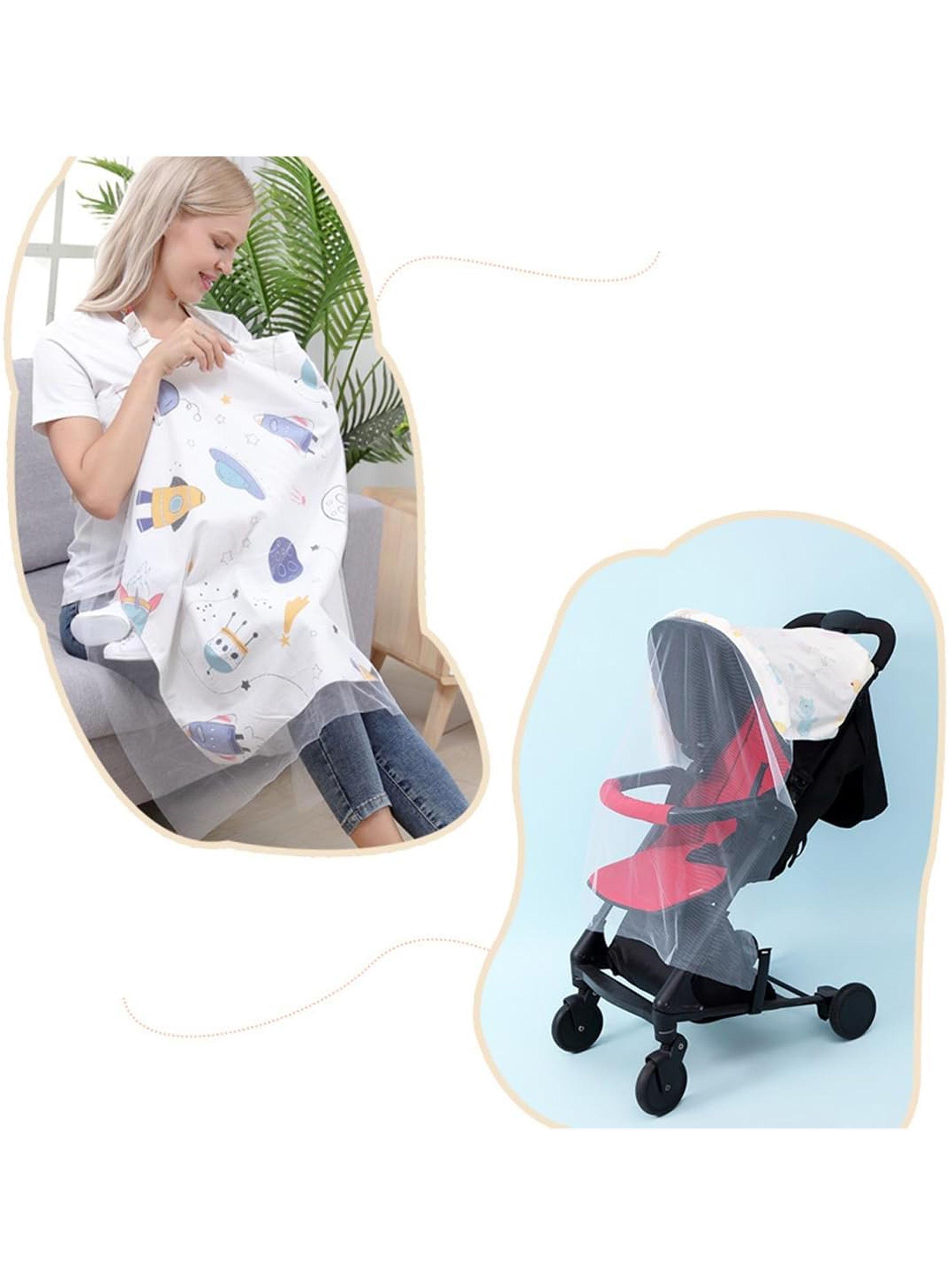 Manta Lactancia Bebe Pañuelo Toalla Con Mosquitera Multiuso-4