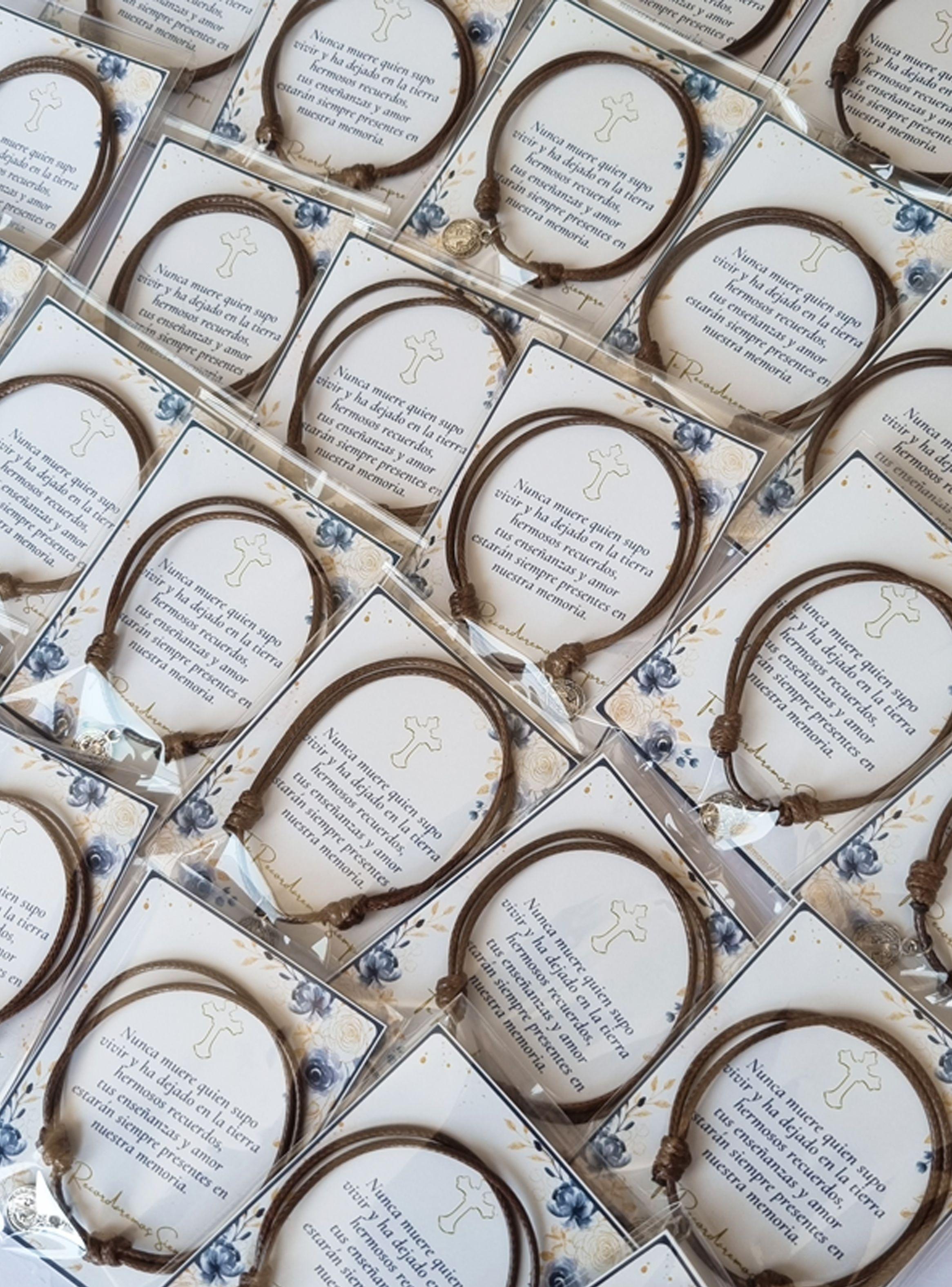 Recuerdos Encintados Fallecimiento Condolencias 12 Pulseras-2