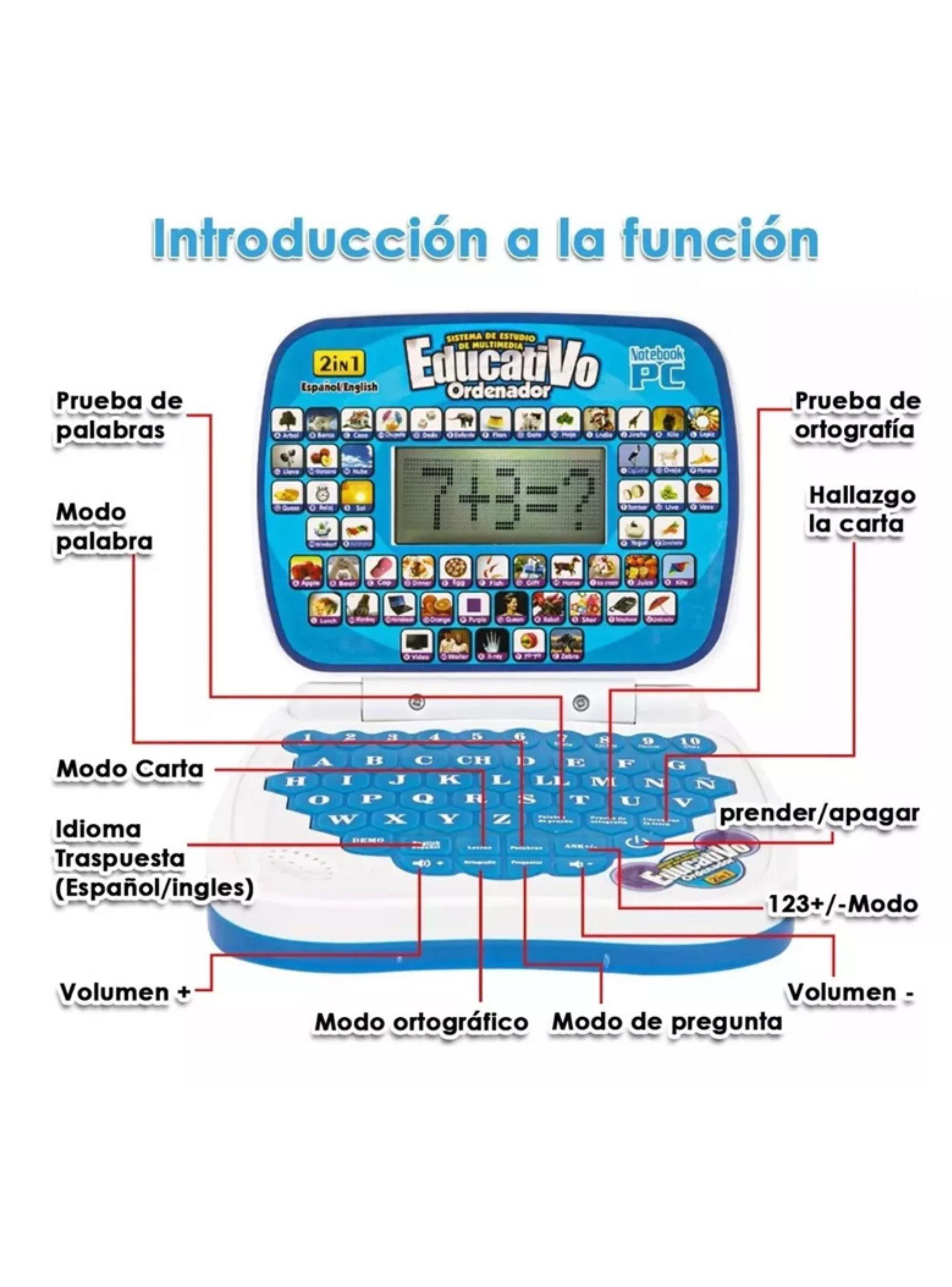 Mini Ordenador Didactico Educativo Juguete Notebook Infantil-5