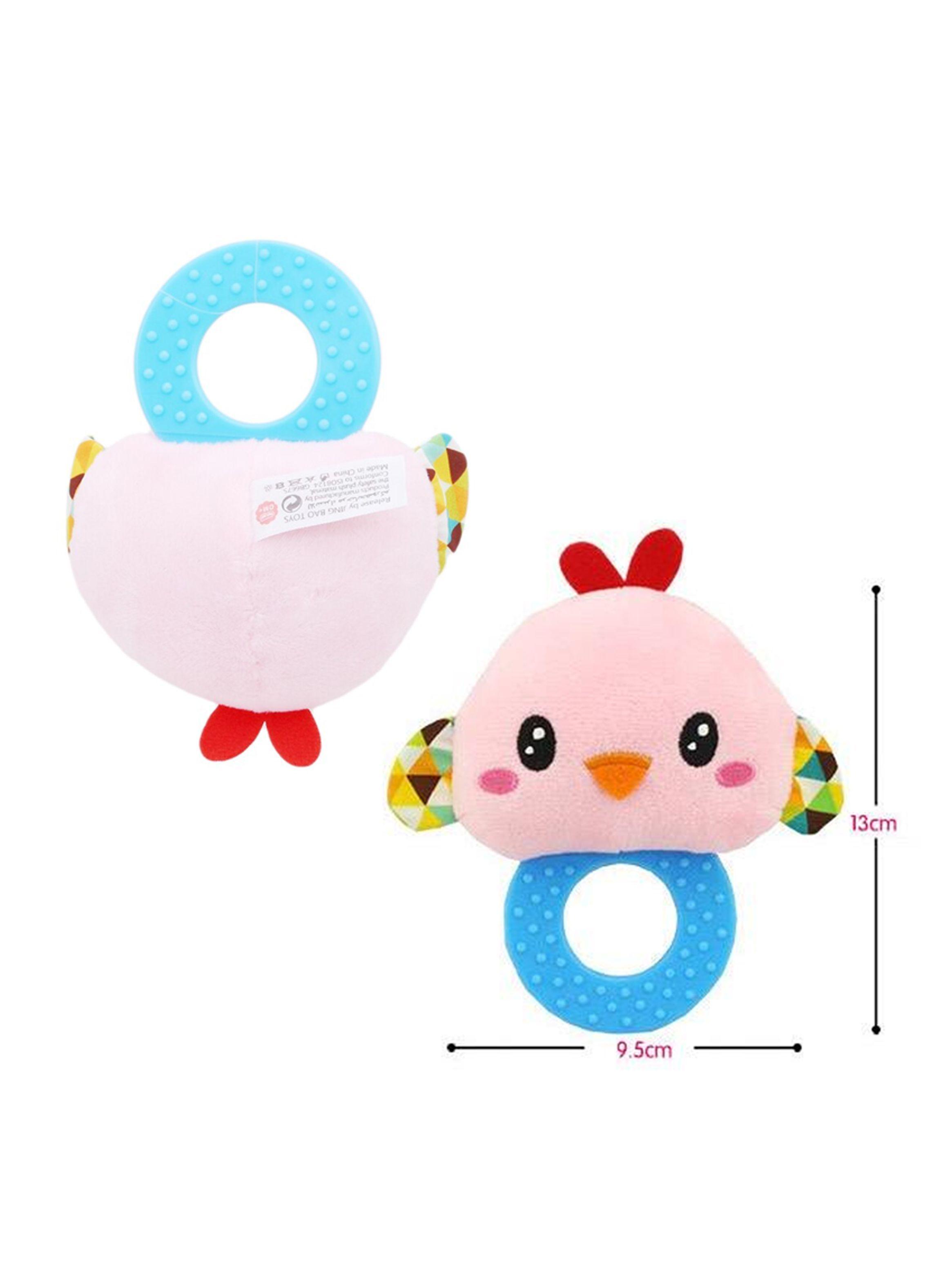 Sonajero Peluche Mordedor Rasca Encias Dentincion Bebe-1