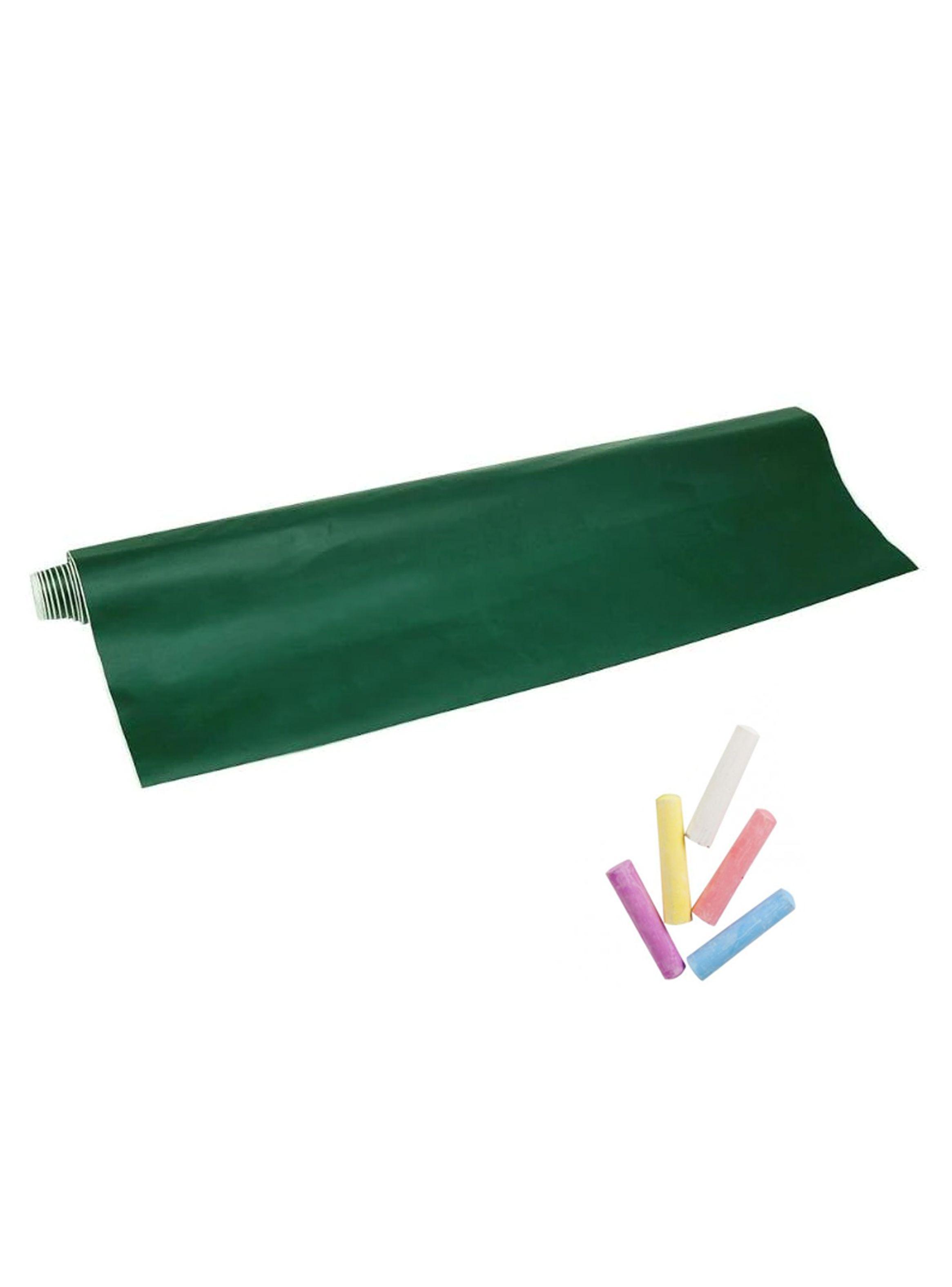 Pizarra Adhesiva Verde Pared Para Tiza Green Sticker 2 Mts-0