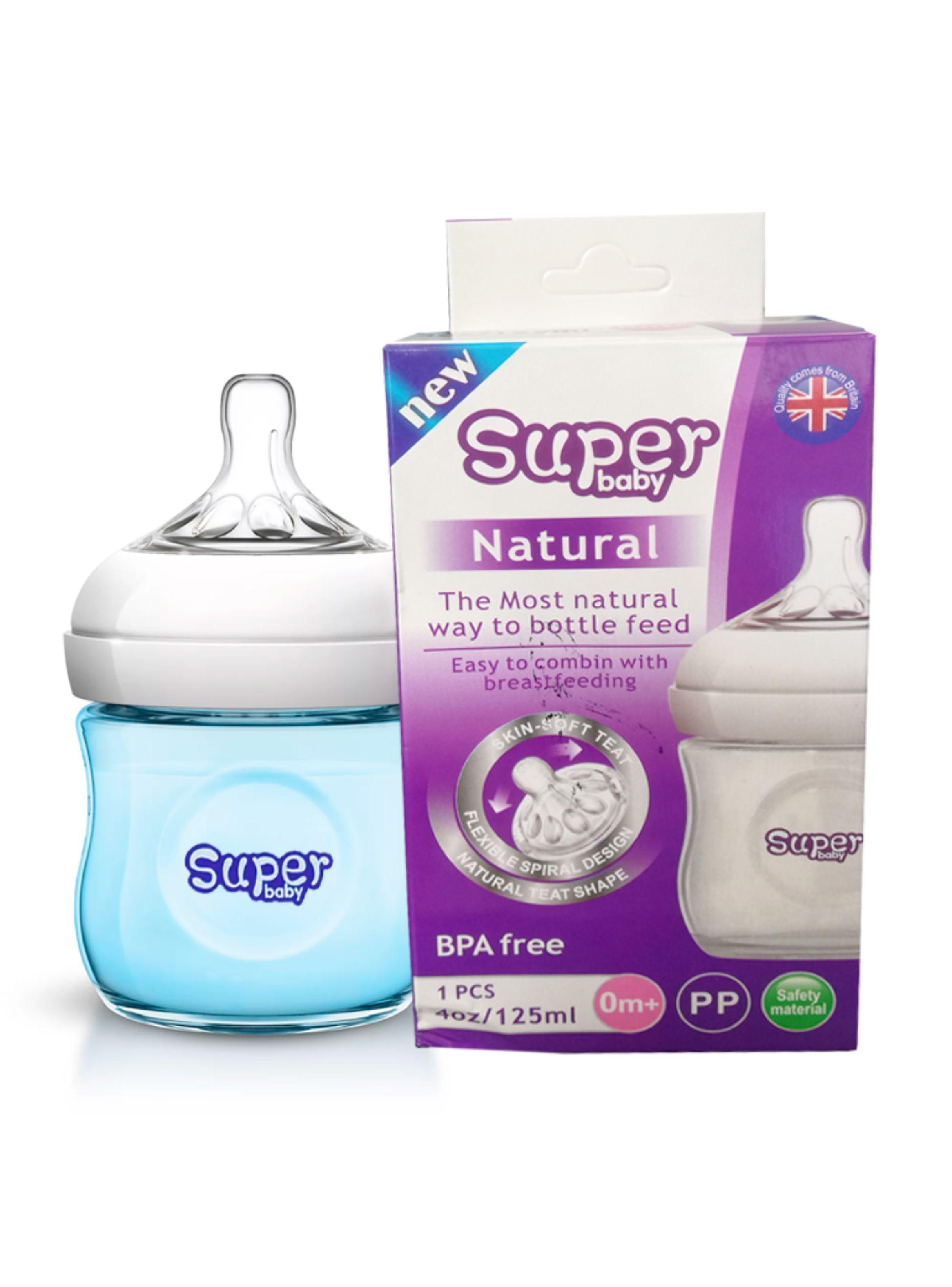 Mamadera Biberon Tetero Super Baby 125 Ml Bebe-1