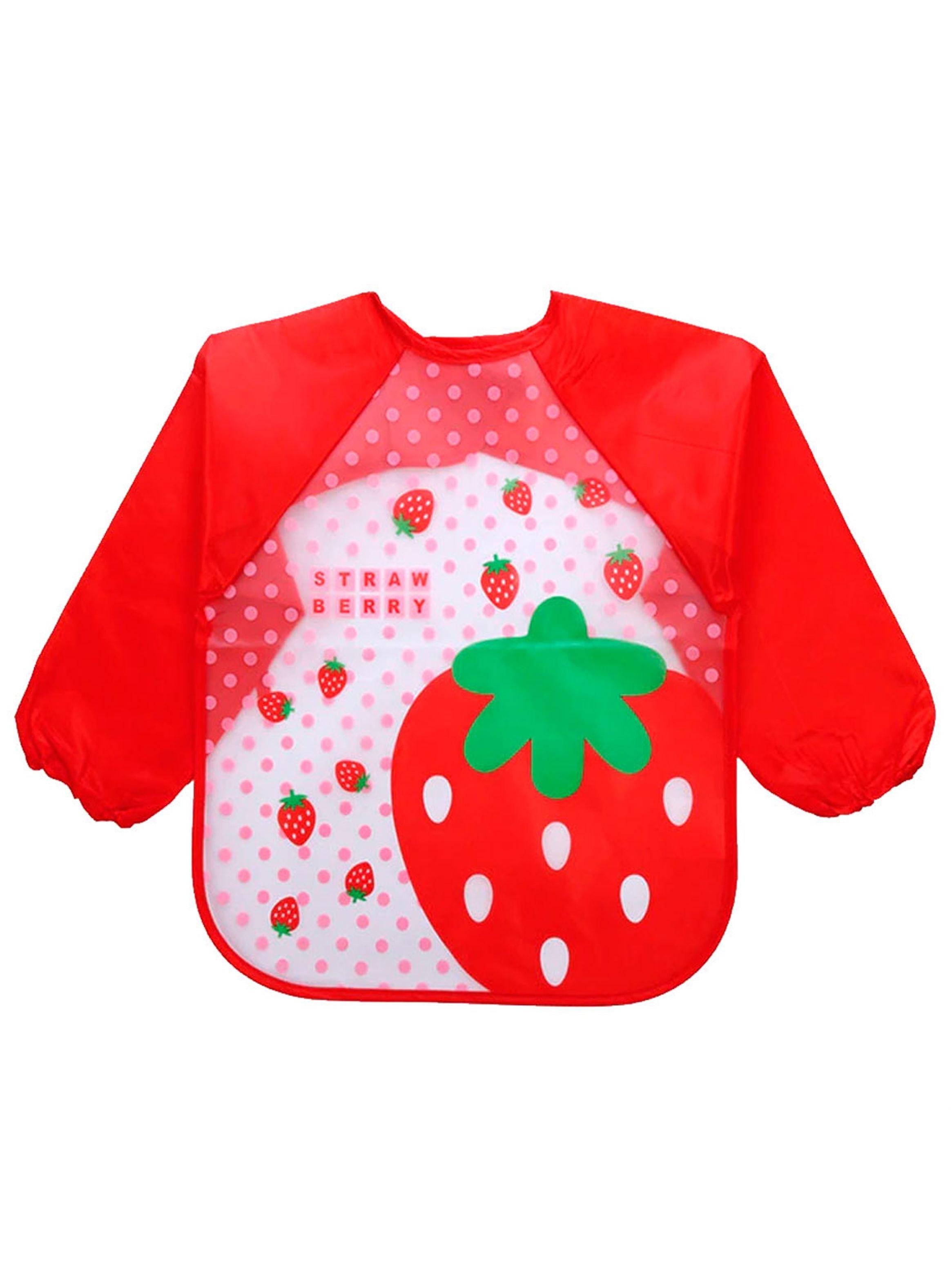 Babero Impermeable Bebe Pechera Niño Ajustable Con Mangas-0