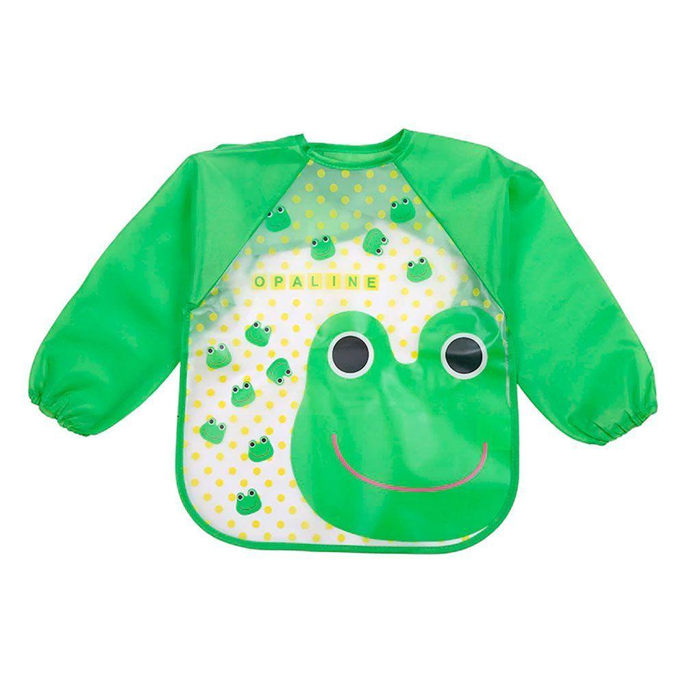 Babero Impermeable Bebe Pechera Niño Ajustable Con Mangas-0