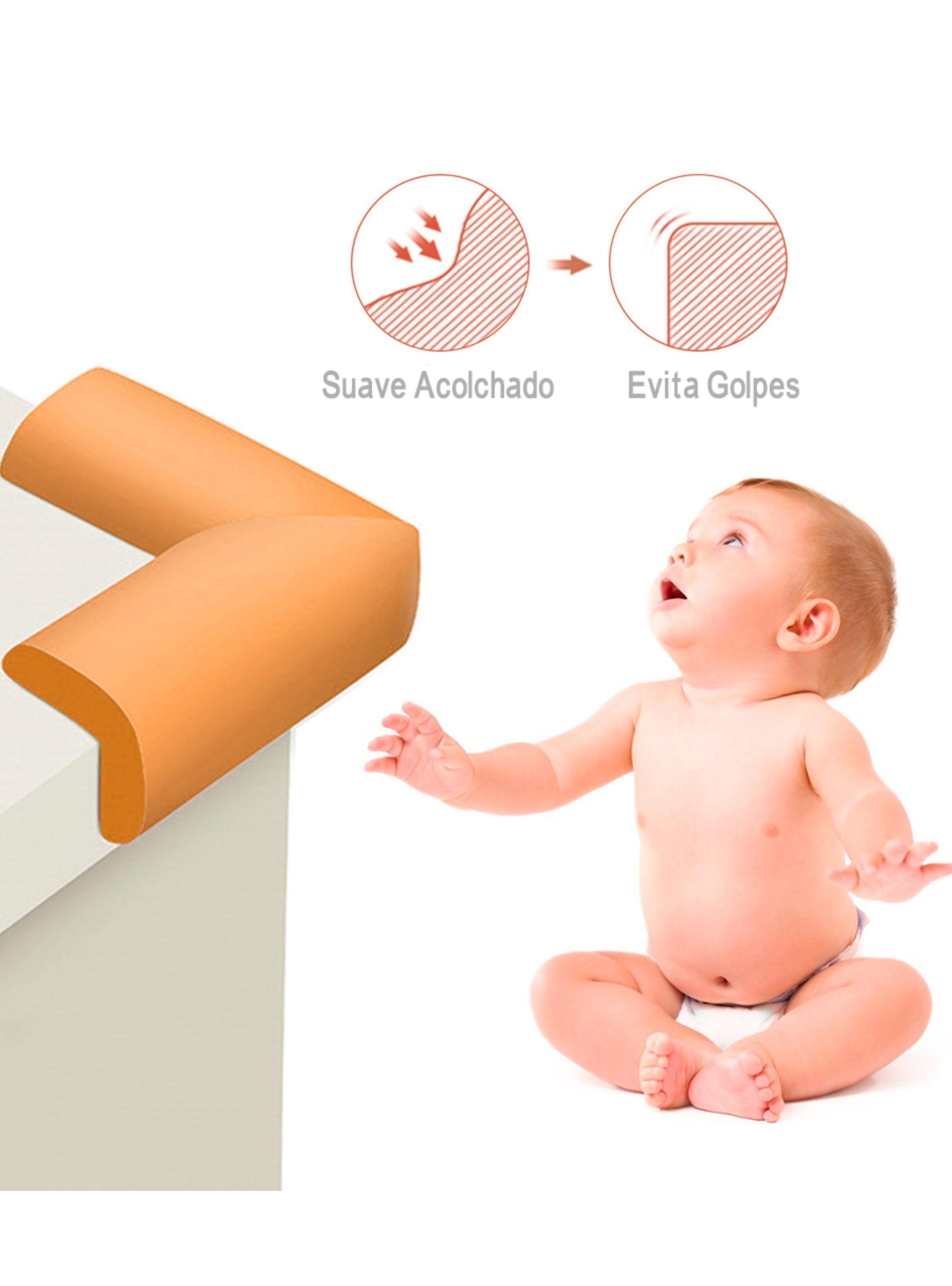 Pack 4 Esquineros Bebe Antigolpes Proteccion Borde Goma Mesa-2