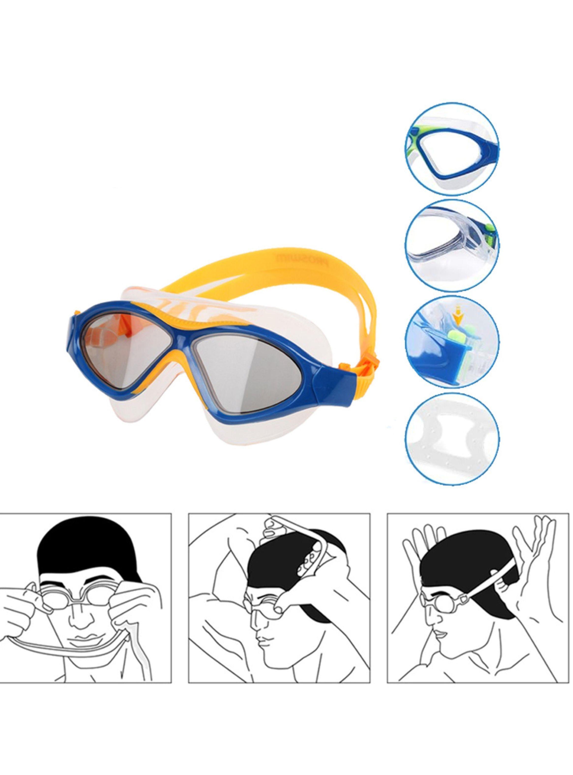 Lentes De Piscina Natacion Gafas De Agua Niños + Estuche-3