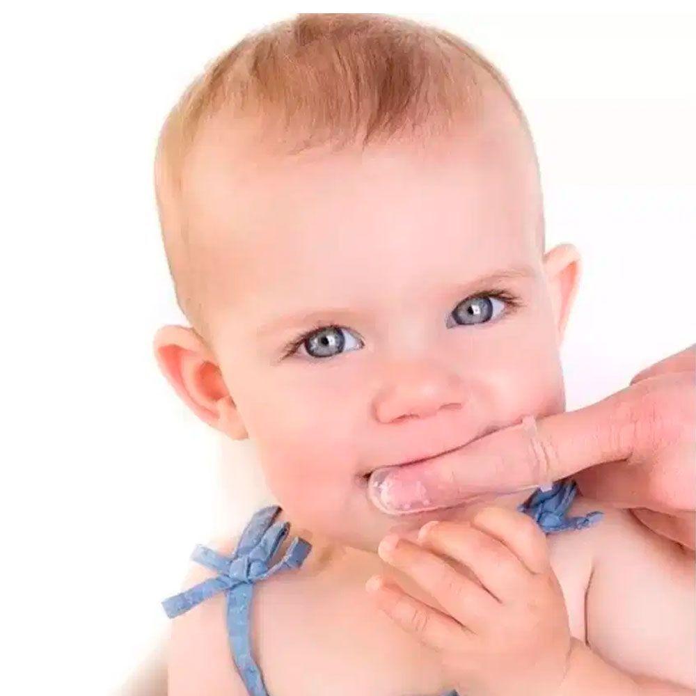 Cepillo Dientes Bebe Tipo Dedal Masajeador Encias Con Caja-2