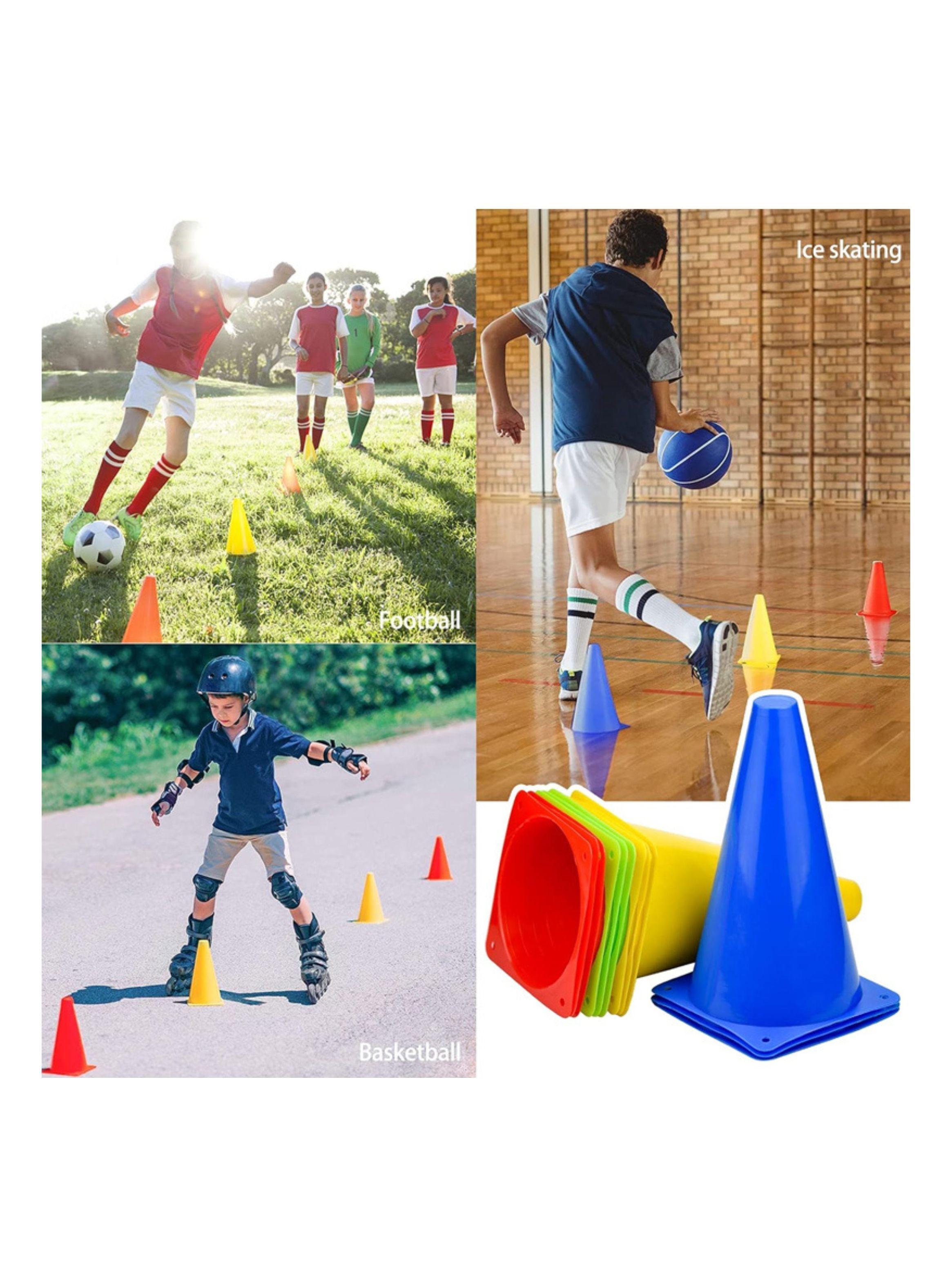 5 Conos De Entrenamiento Deportivo Para Niño 16cm Colores-4