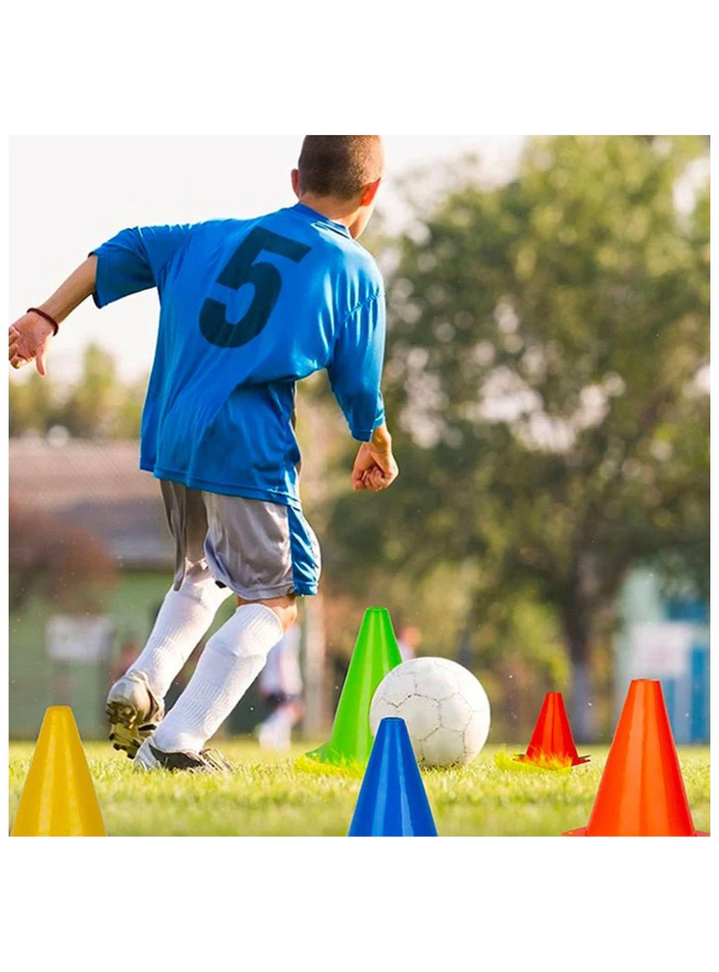5 Conos De Entrenamiento Deportivo Para Niño 16cm Colores-3