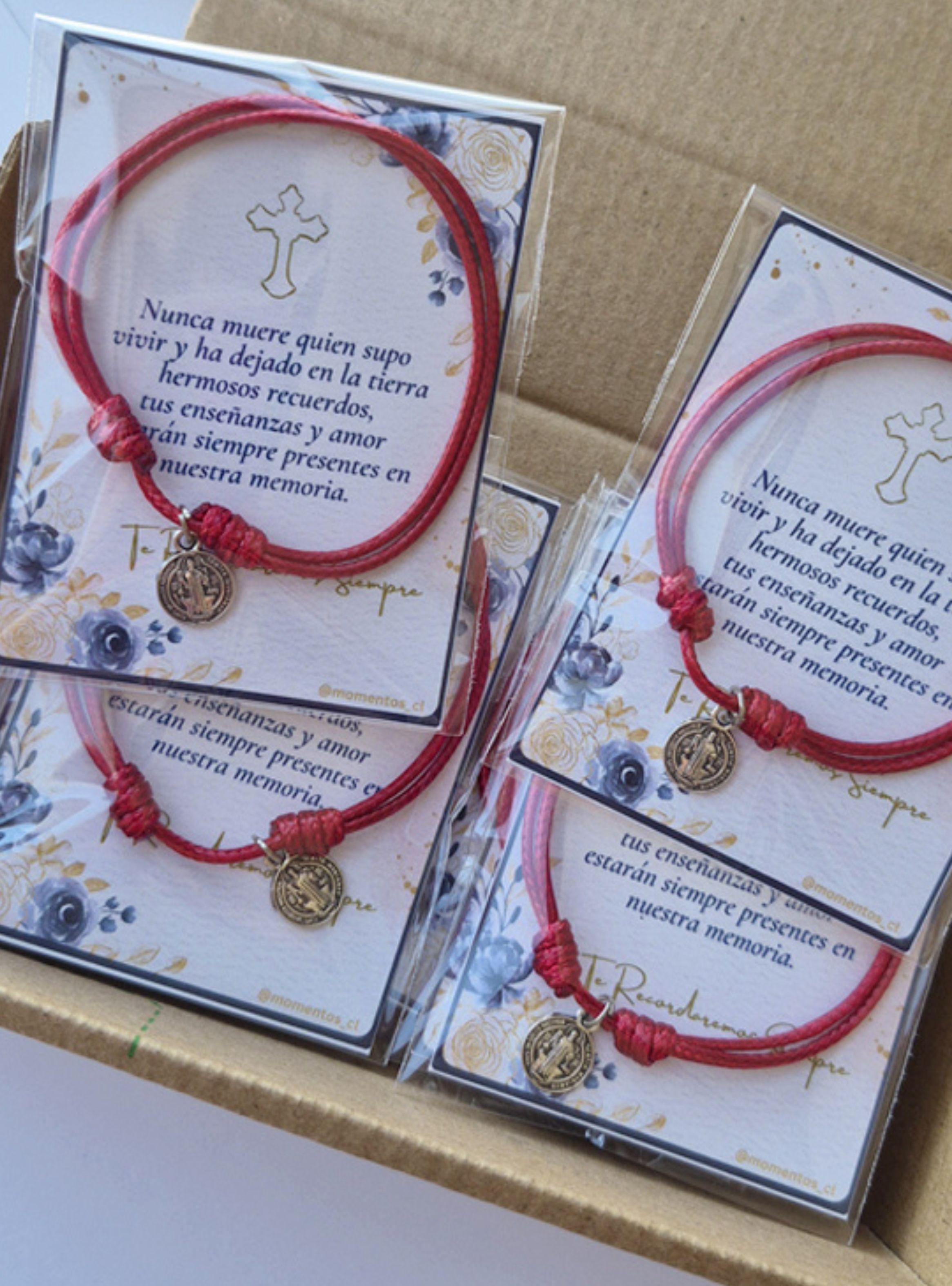 Encintados Recuerdos Condolencias 12 Pulseras Fallecimiento-2