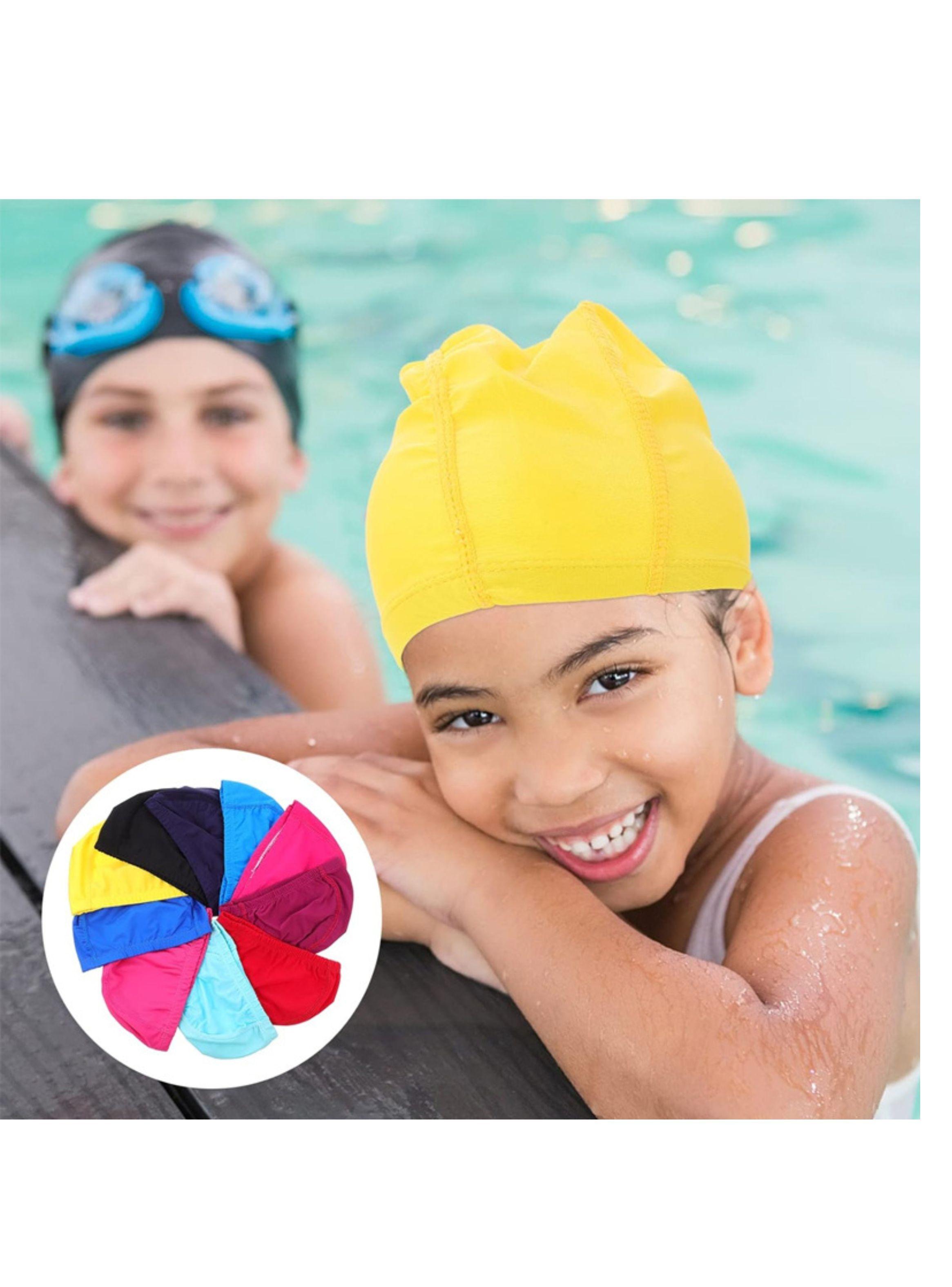 Gorro De Natacion Unisex Licra Piscina Baño Para Adulto Niño-4
