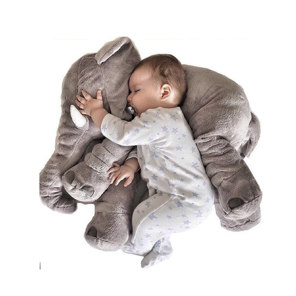 Almohada Peluche Apego Elefante Felpa Cojín Para Niños Bebe-2