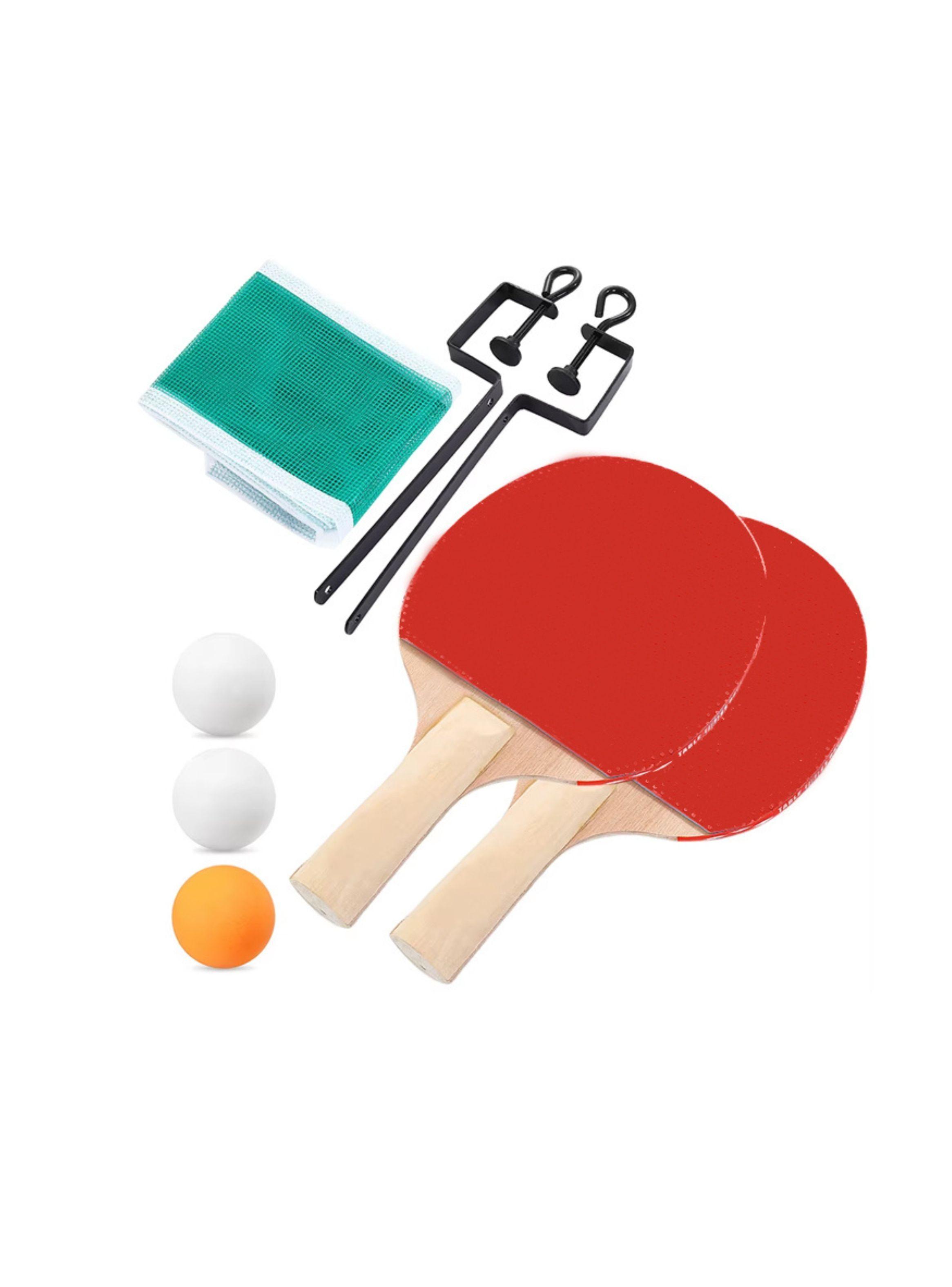 Pack 2 Paletas De Ping Pong +3 Pelotas + Malla Modelo Clasic-2