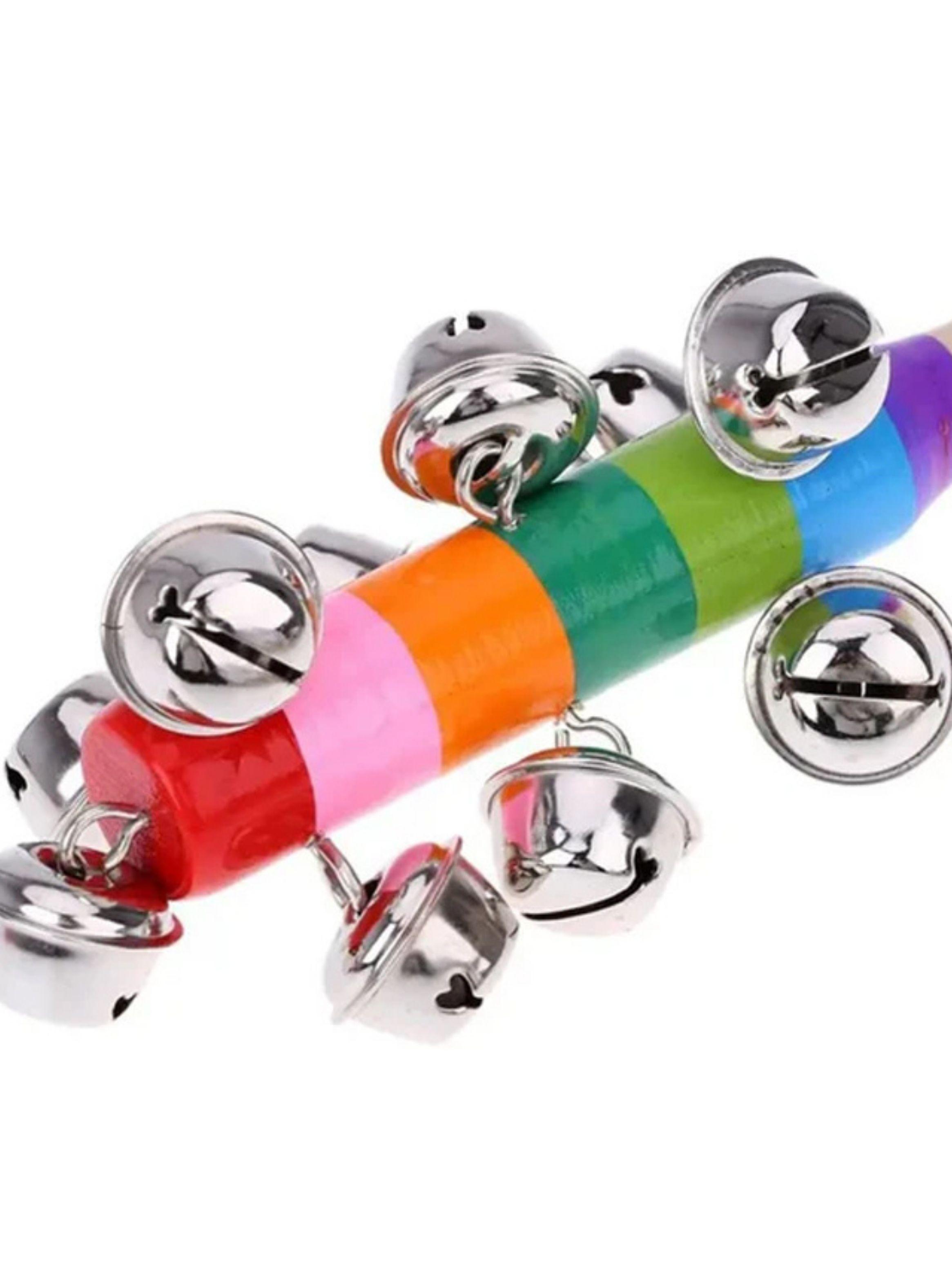 Cascabel Para Niños Juguete Musical De Ritmo Mango Madera-3