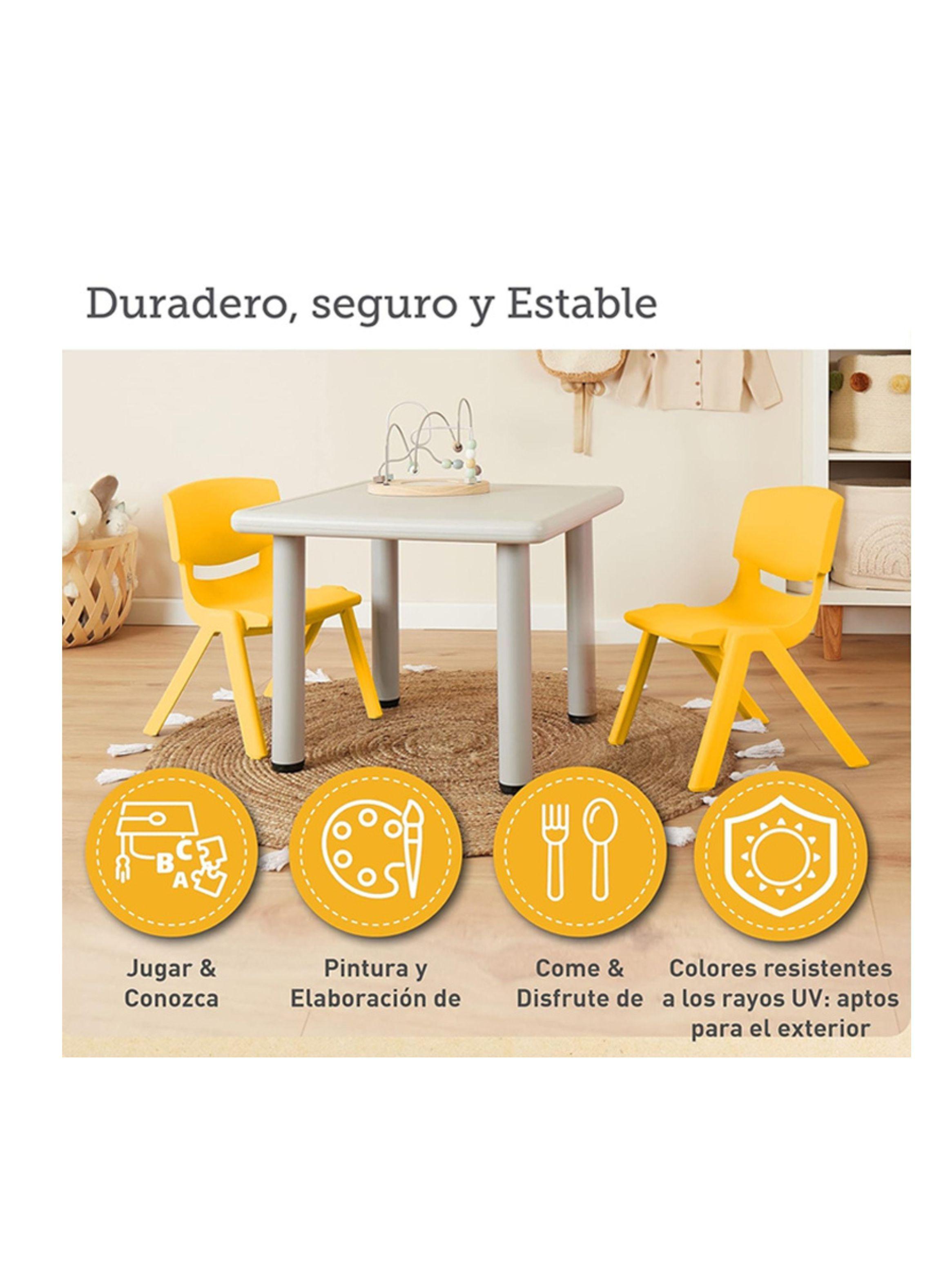Silla De Plastico Infantil Piso Asiento Resistente Para Niño-1