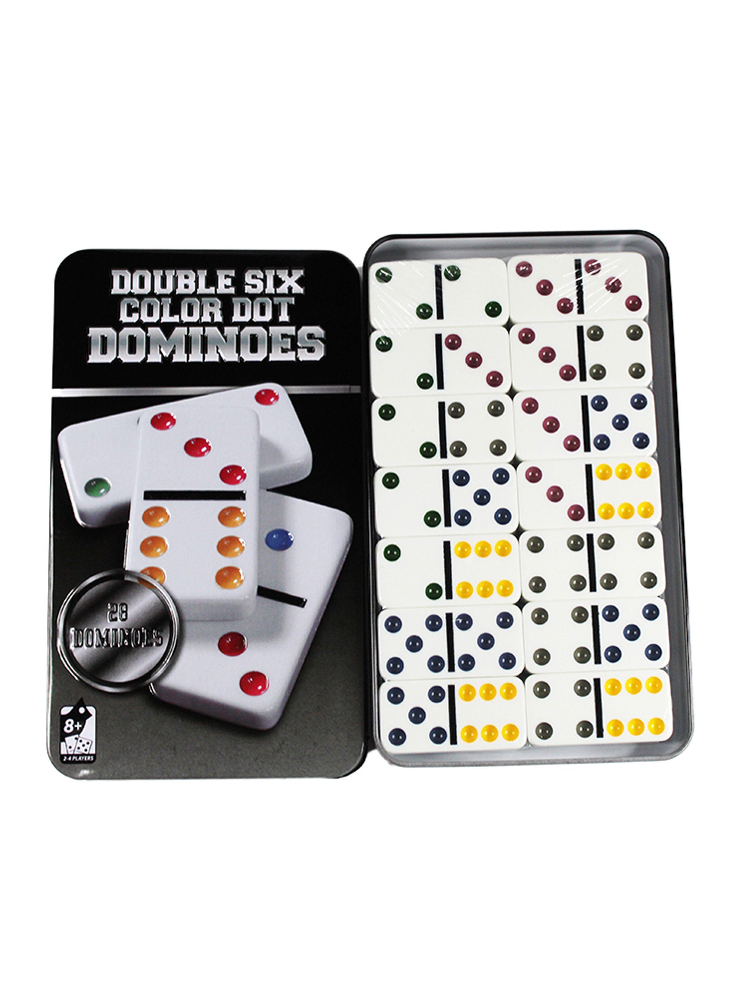 Juego Domino De 28 Pieza Color Juego De Mesa Doble Seis+caja-3