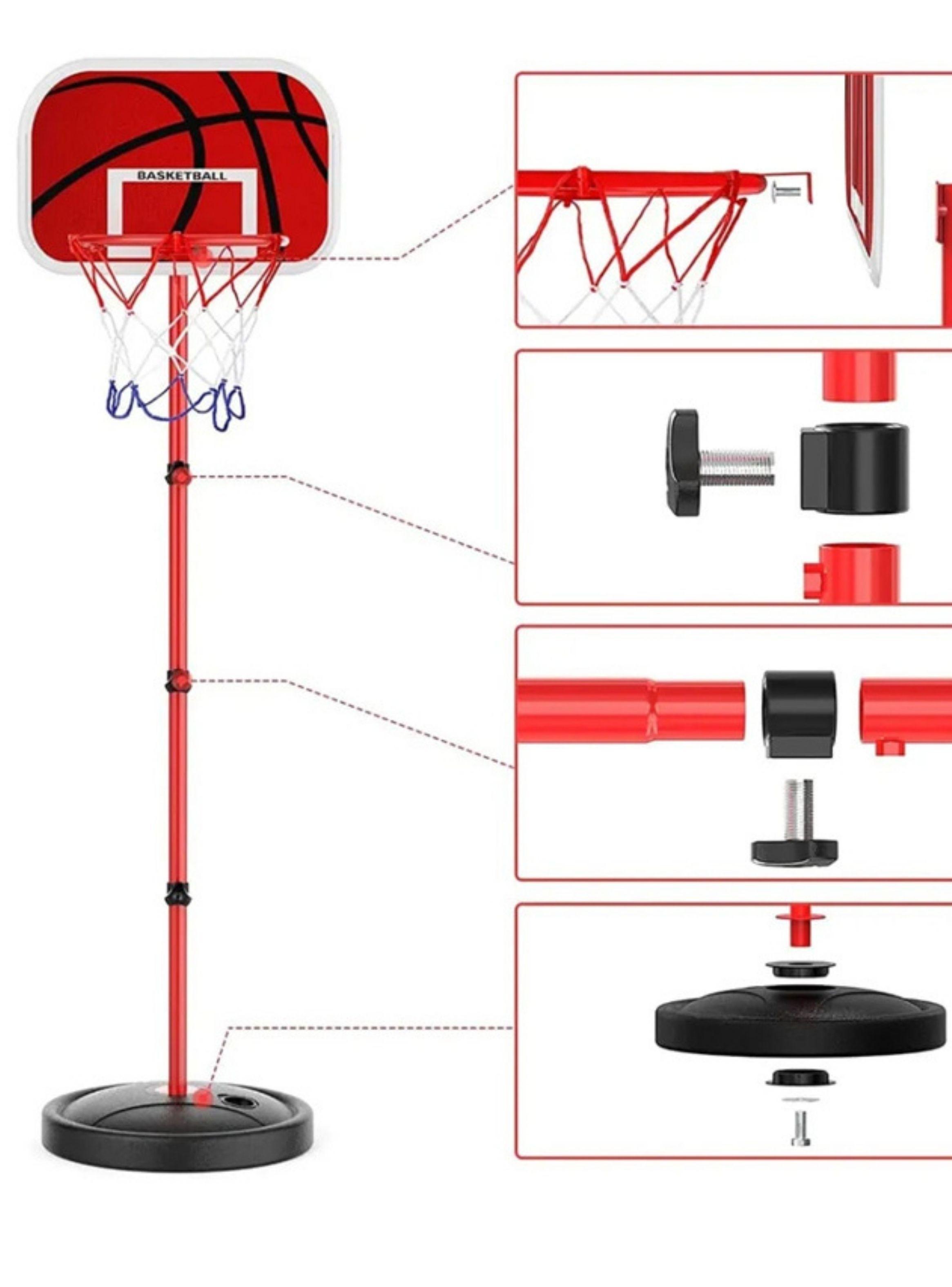 Aro De Basquet Baloncesto Portátil Para Niño Ajustable-3