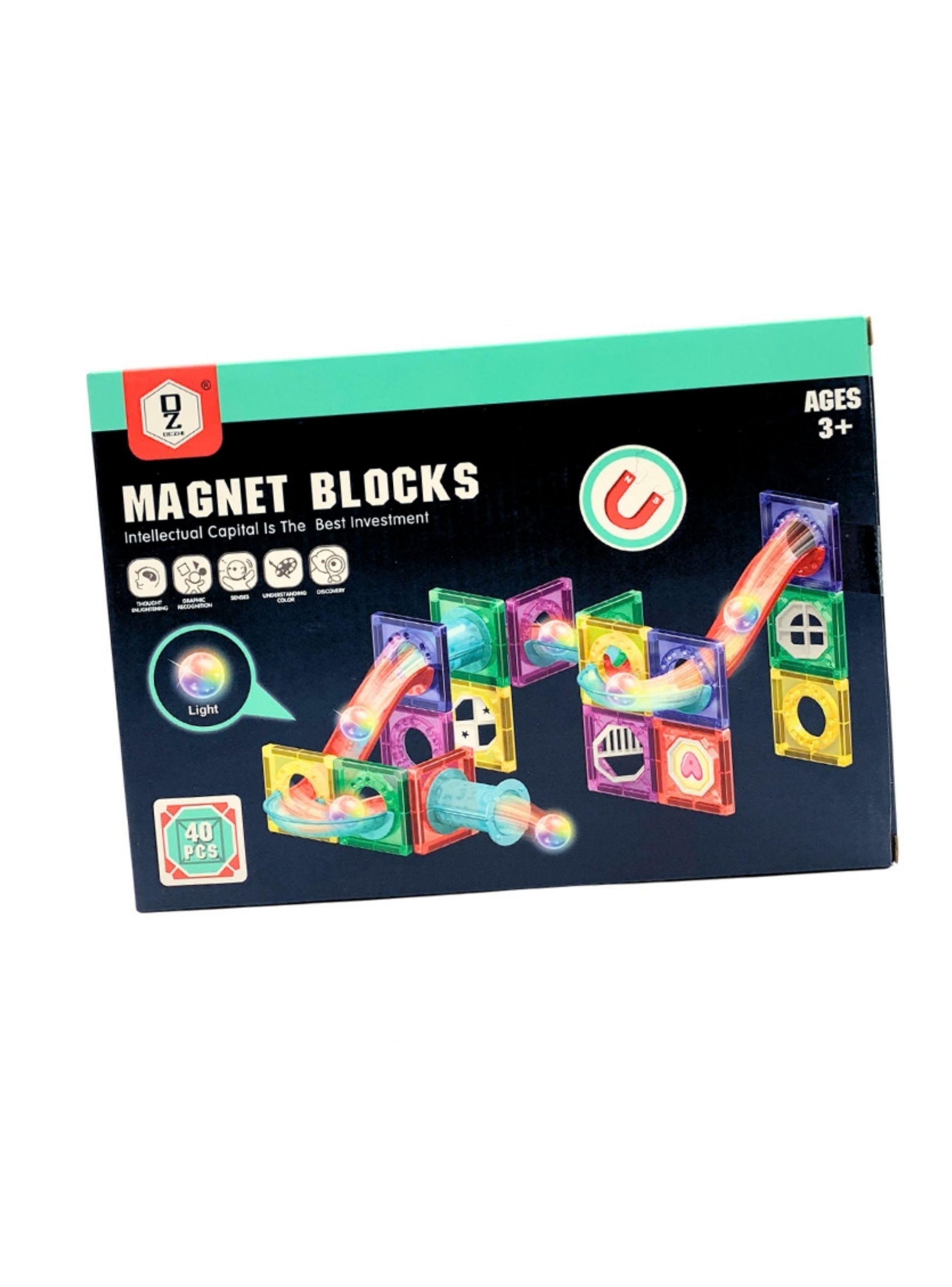 Set Bloques Magneticos Construccion Juego Armable Iman 40pz-0