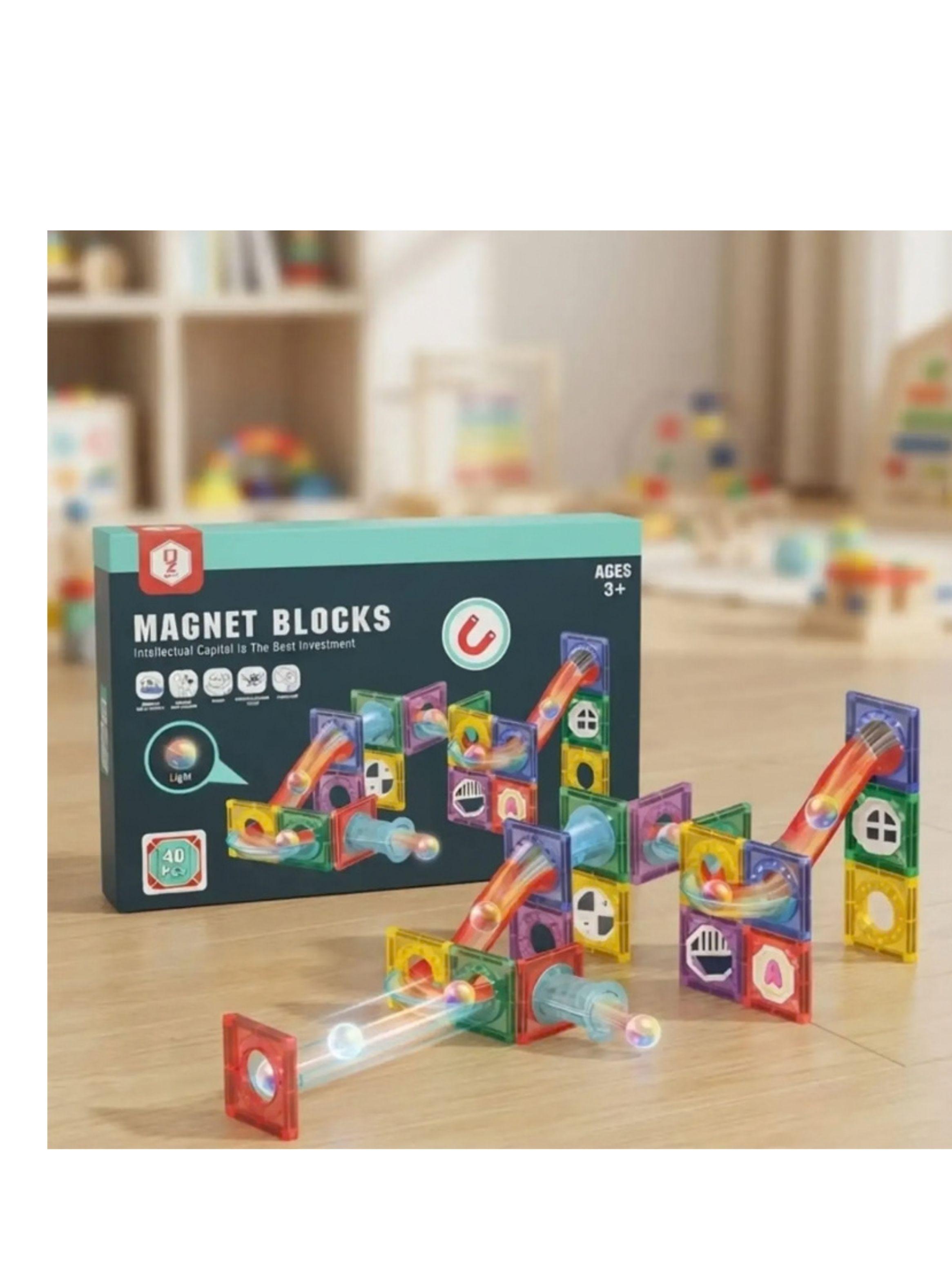 Set Bloques Magneticos Construccion Juego Armable Iman 40pz-4