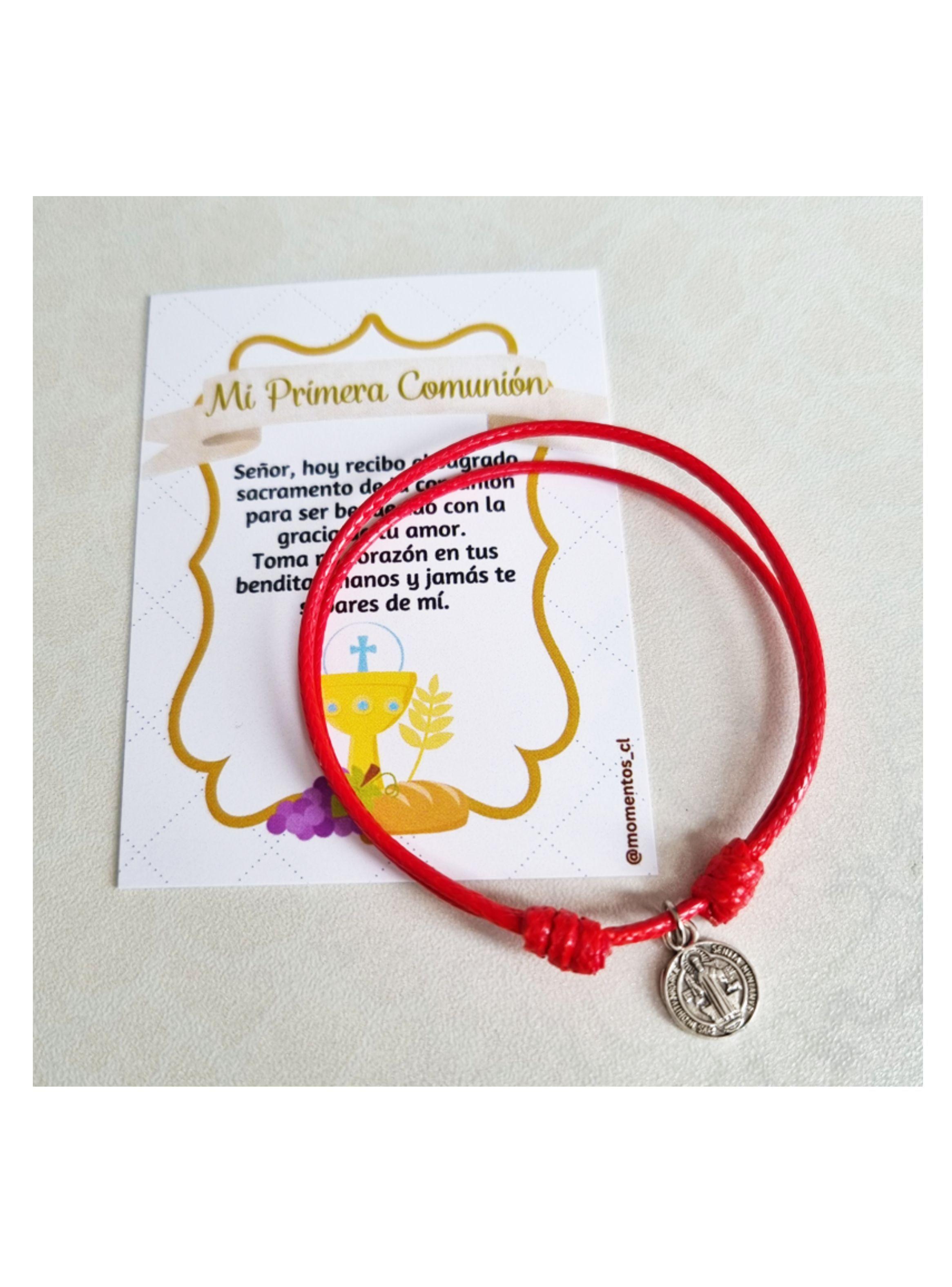Recuerdos Encintados Primera Comunion 12 Pulseras + Tarjetas-2