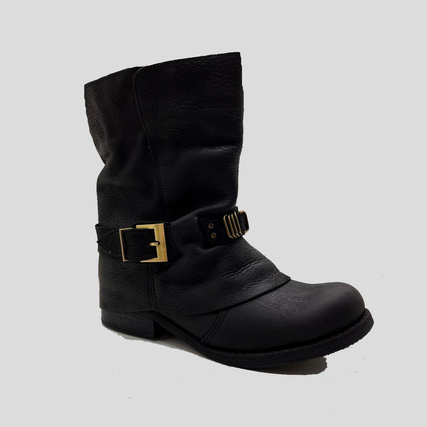 BOTIN COLOMBA CUERO NEGRO AMANO SHOES-1