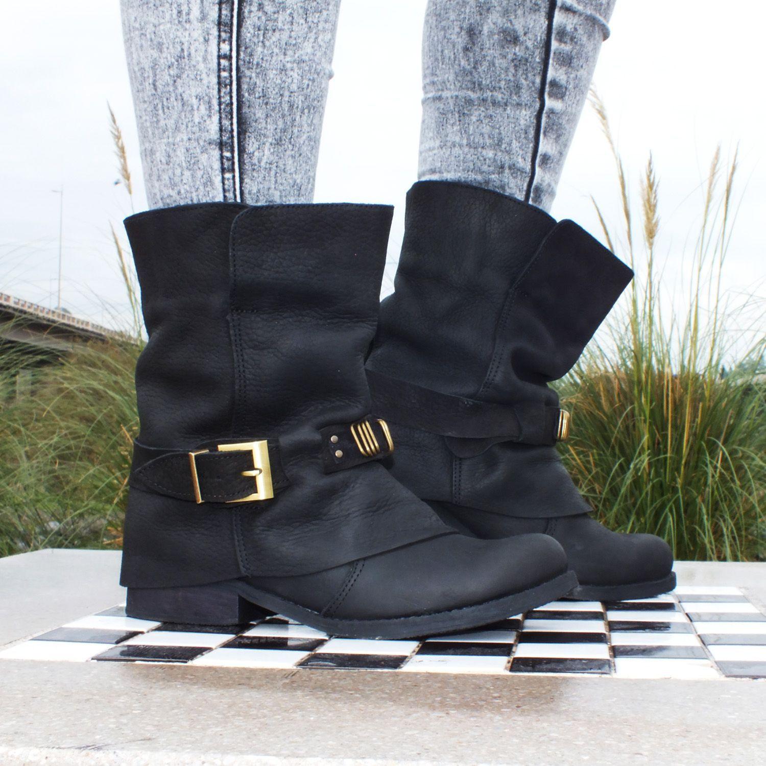 BOTIN COLOMBA CUERO NEGRO AMANO SHOES-2