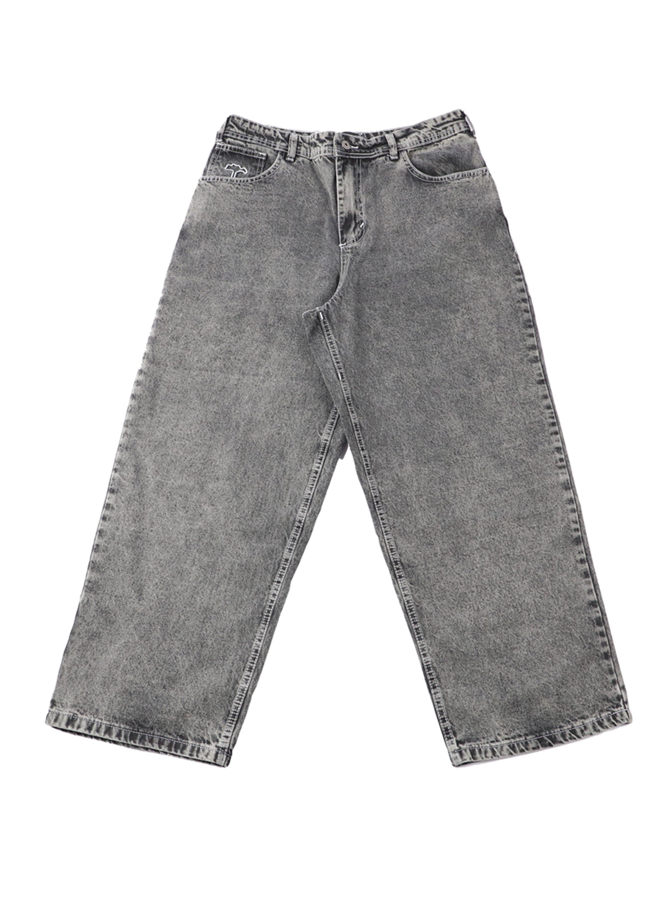 Jeans Extra Baggy Acid Wash Old Tree-3