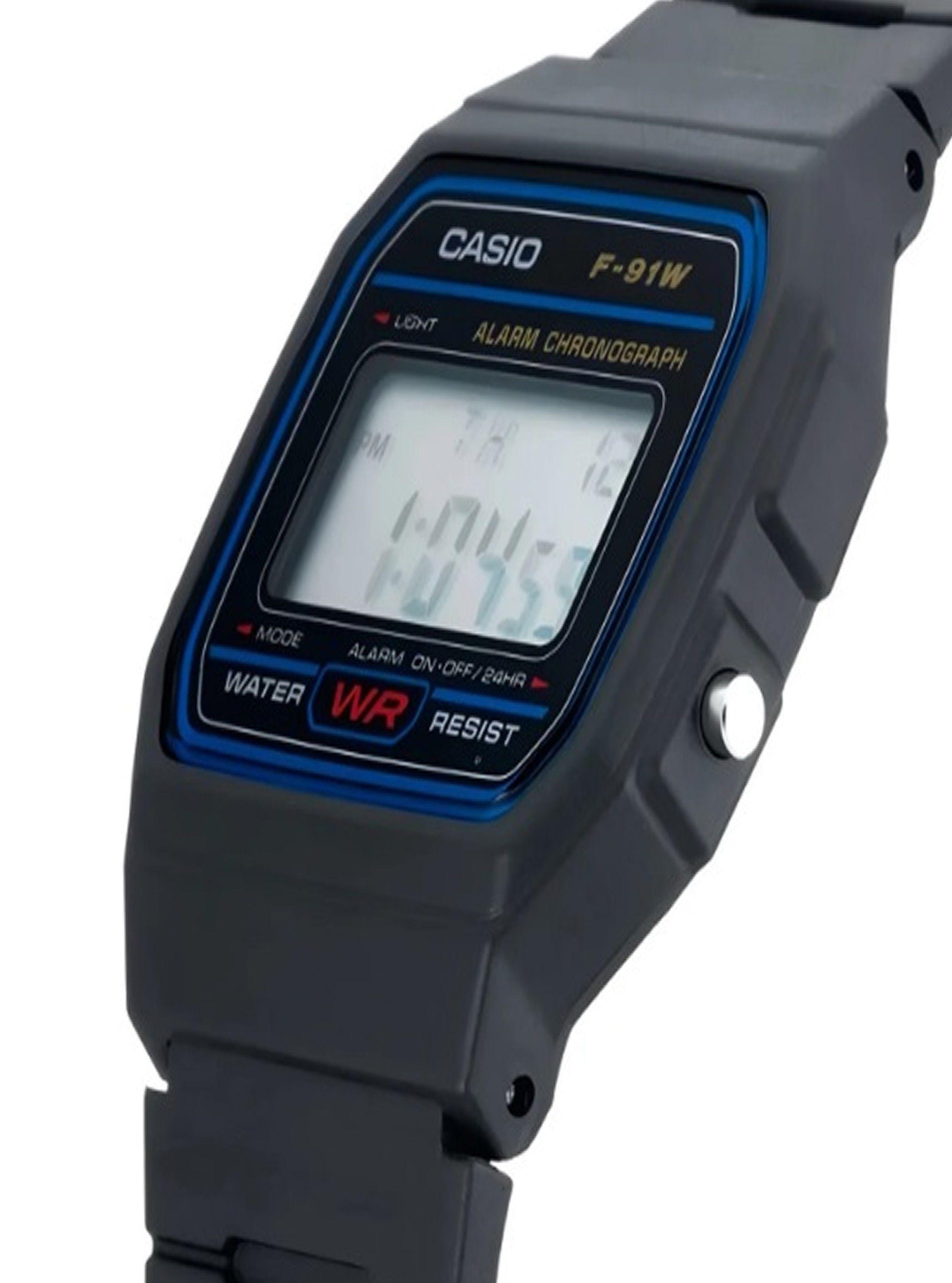 Reloj Casio Digital F 91w Cl sico Retro Original-2