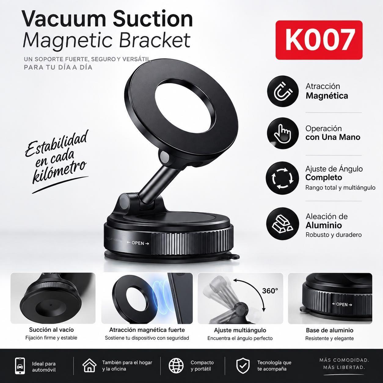 Soporte Magnetico con Succion al Vacio K007-5