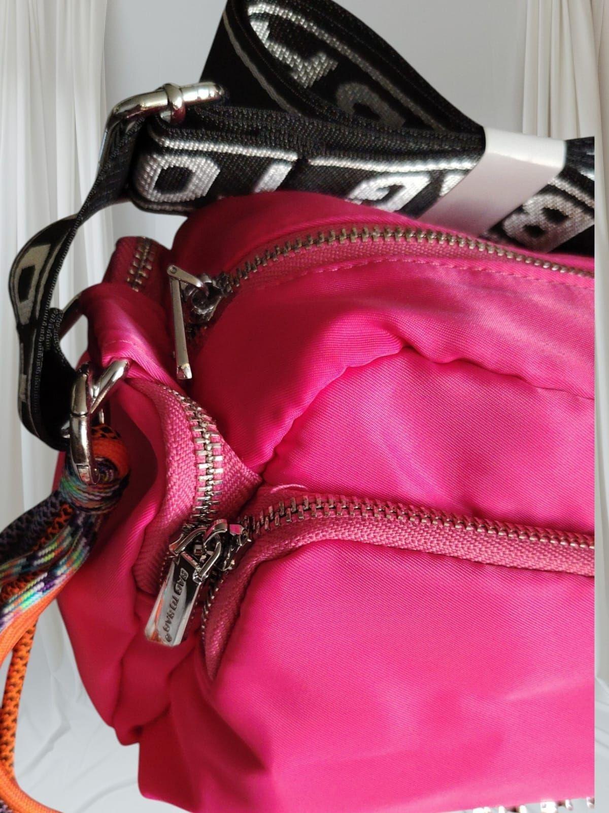 Cartera Cruzada Mujer Fucsia Multifuncional-3