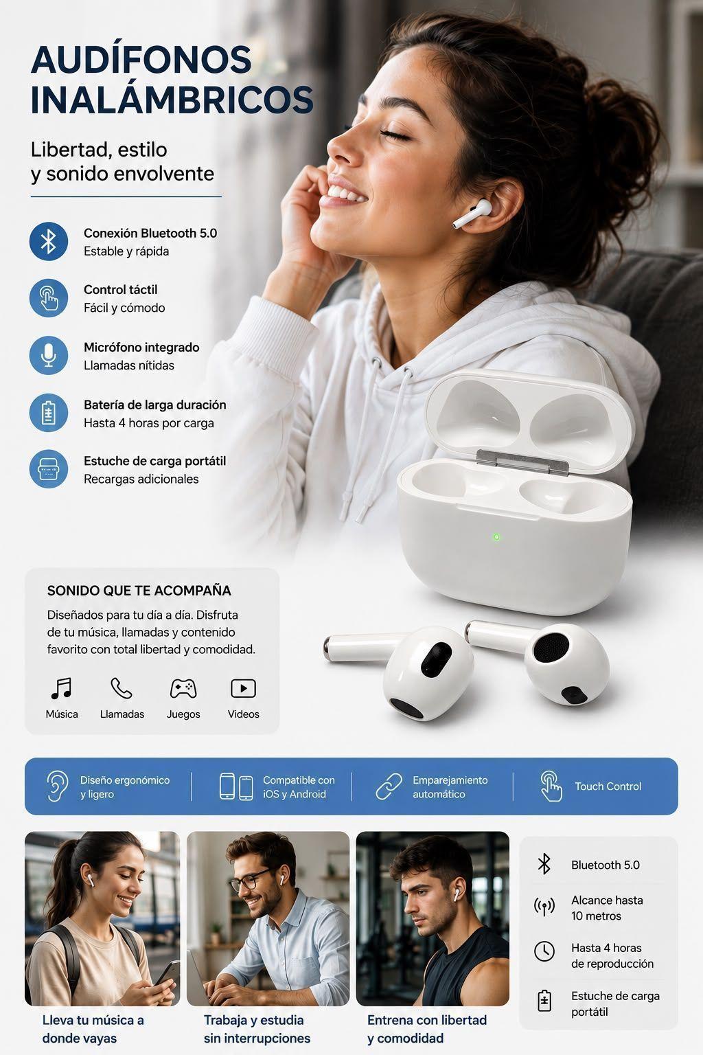 Audifonos Inalambricos 5.0-3