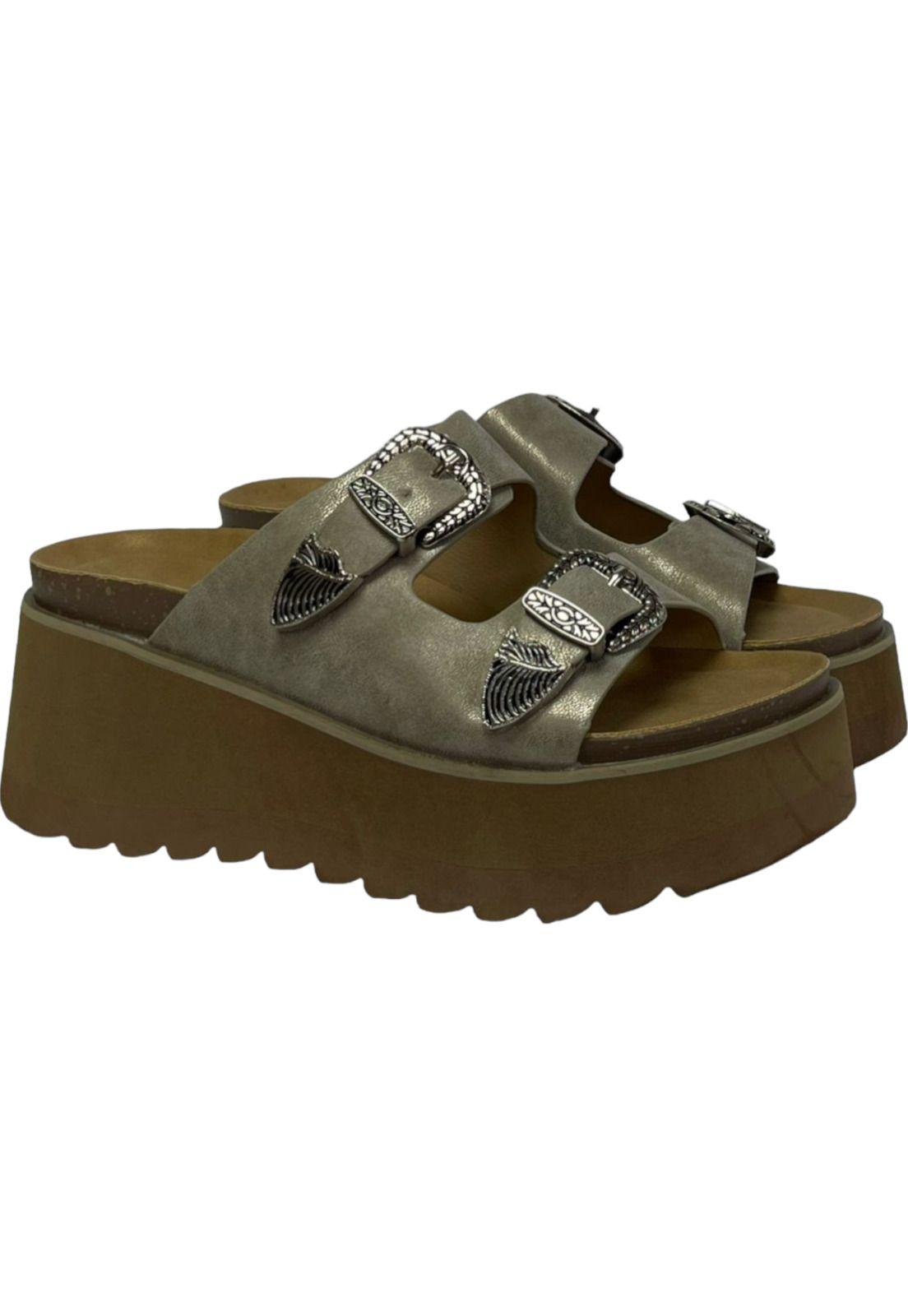 Sandalia Mujer Taupe Orquidea Detogni-3