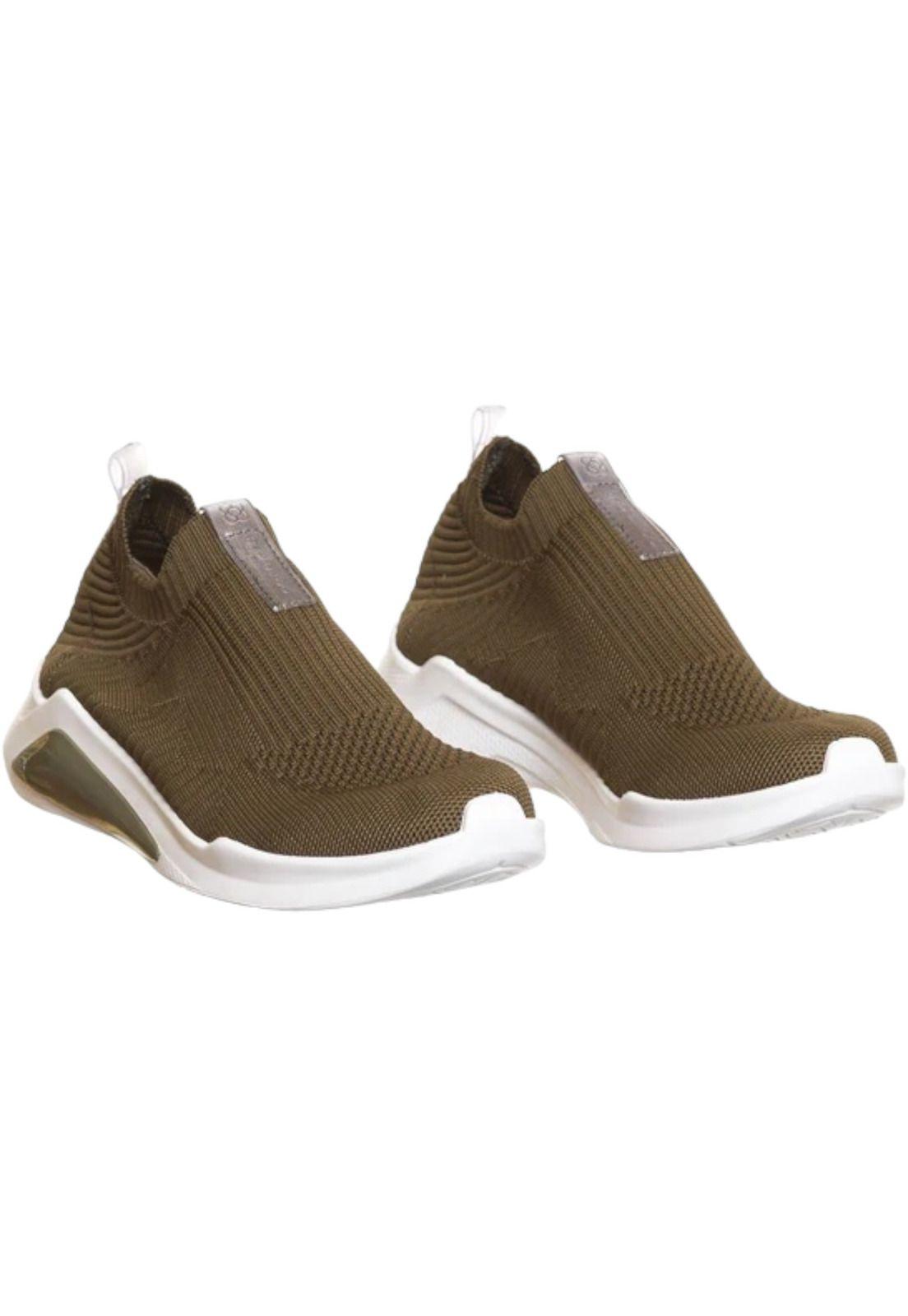Zapatilla Mujer Verde Knit Petite jolie-1