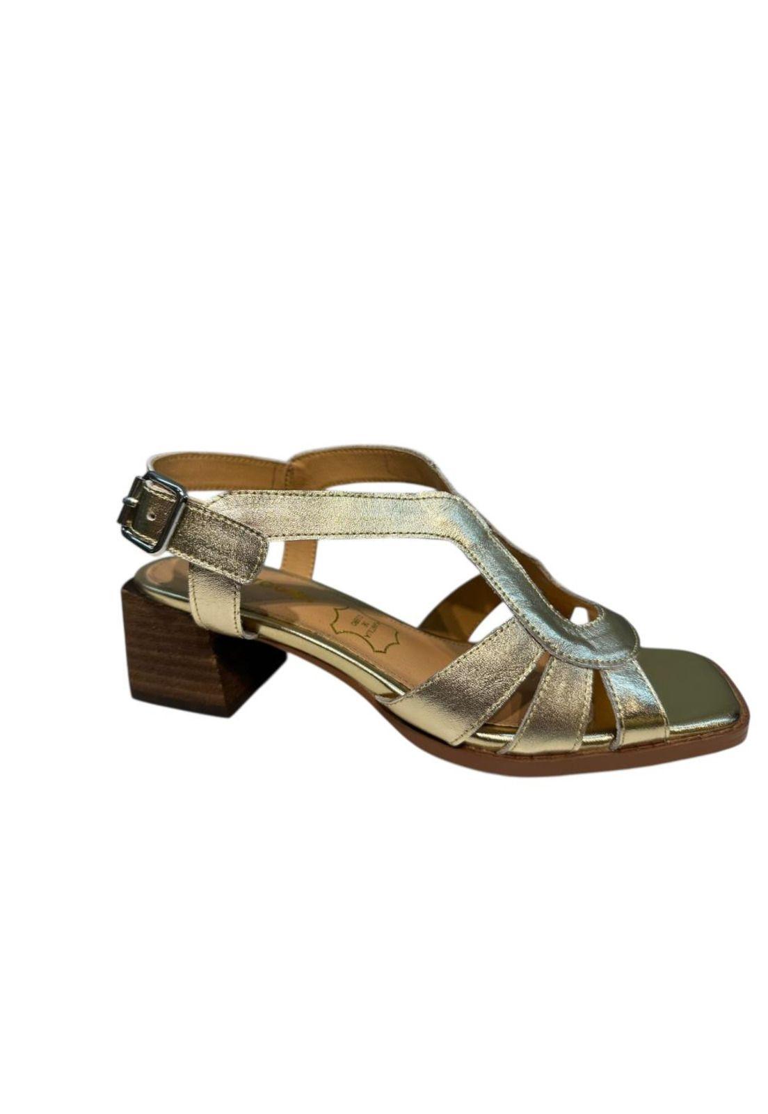 Sandalia Mujer Dorado Ailen Detogni-0