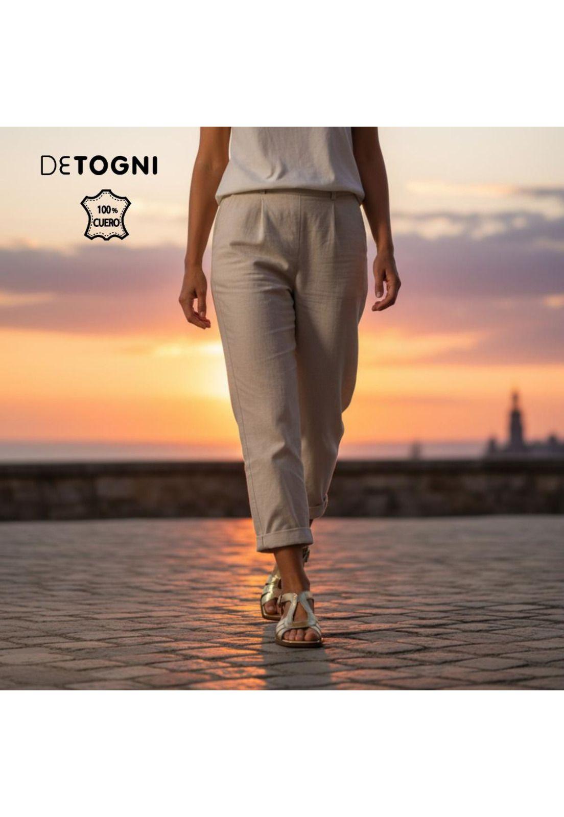 Sandalia Mujer Dorado Ailen Detogni-1