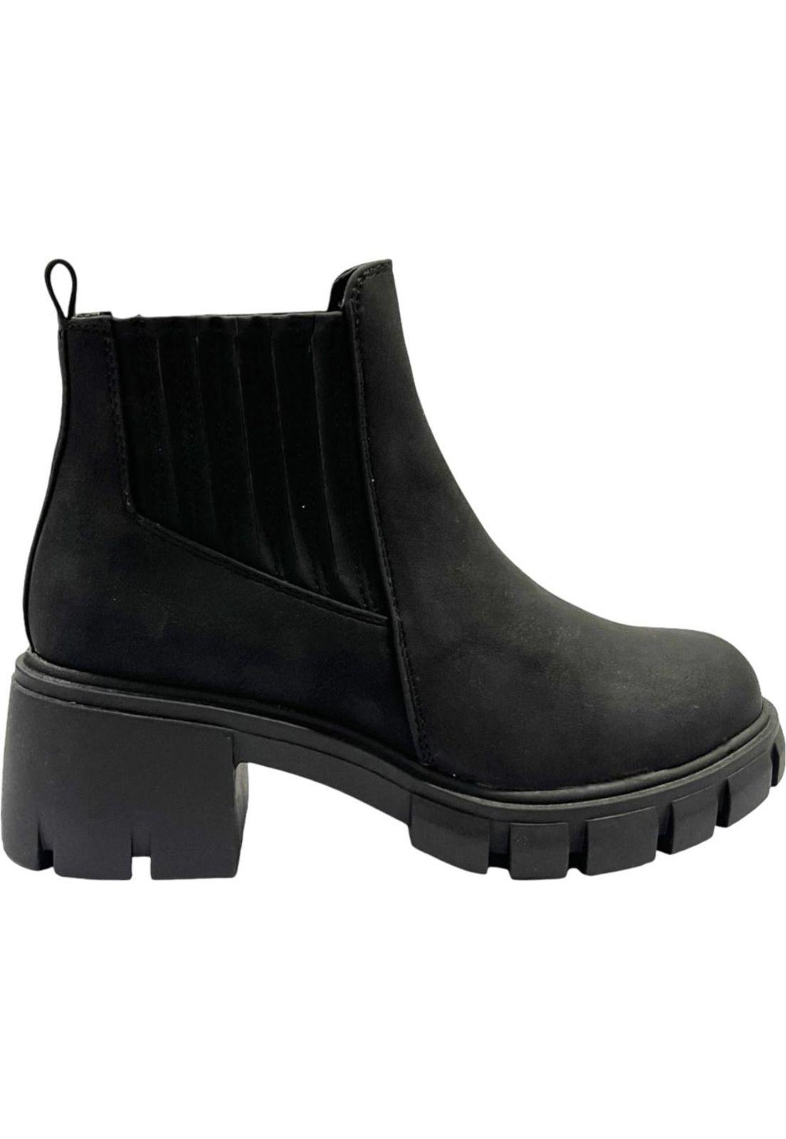 Botin Mujer Negro Venecia Detogni-0