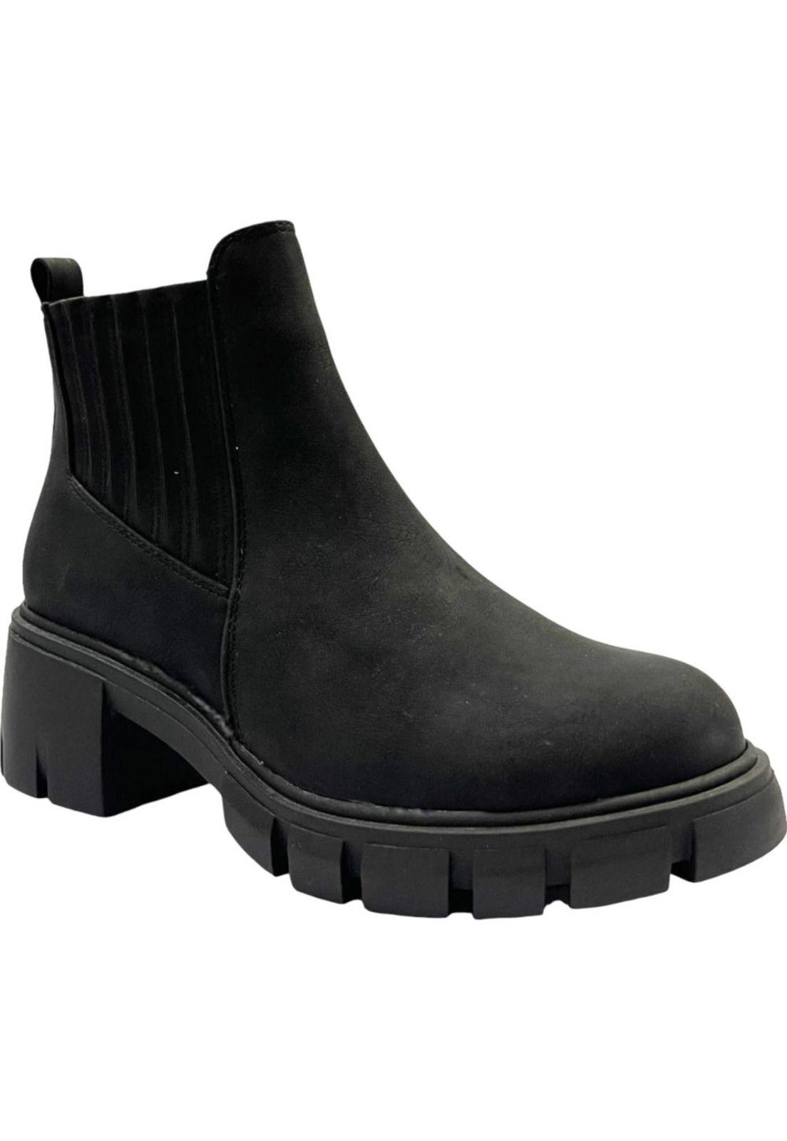 Botin Mujer Negro Venecia Detogni-1