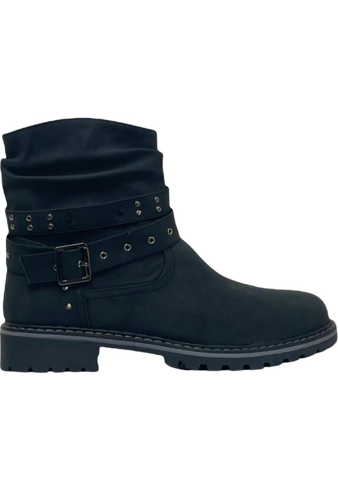 Botin Mujer Negro Sofia Detogni-0