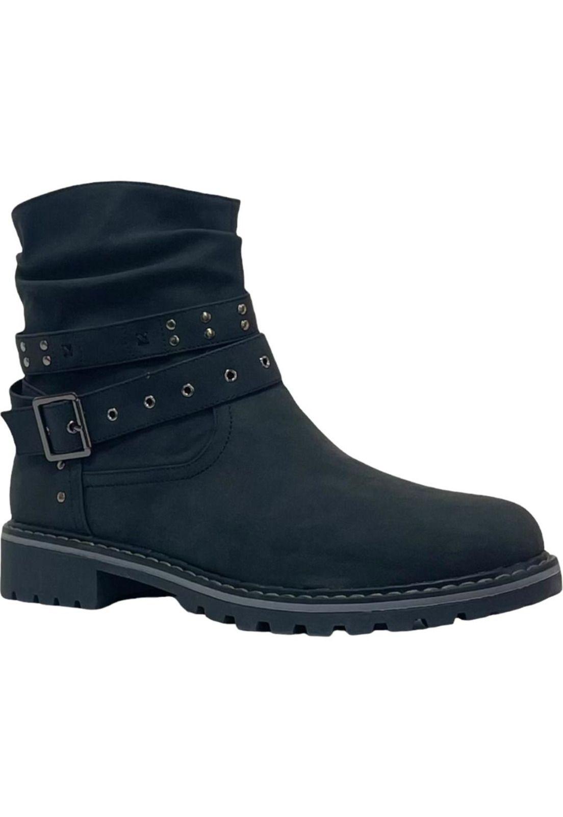 Botin Mujer Negro Sofia Detogni-1