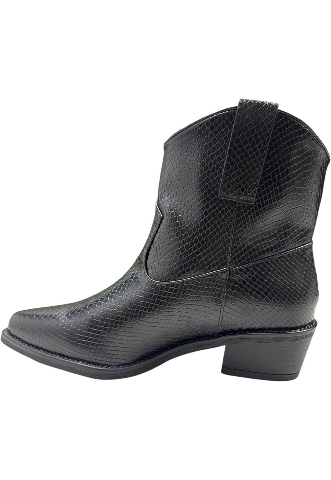 Botin Mujer Negro Texas Detogni-2