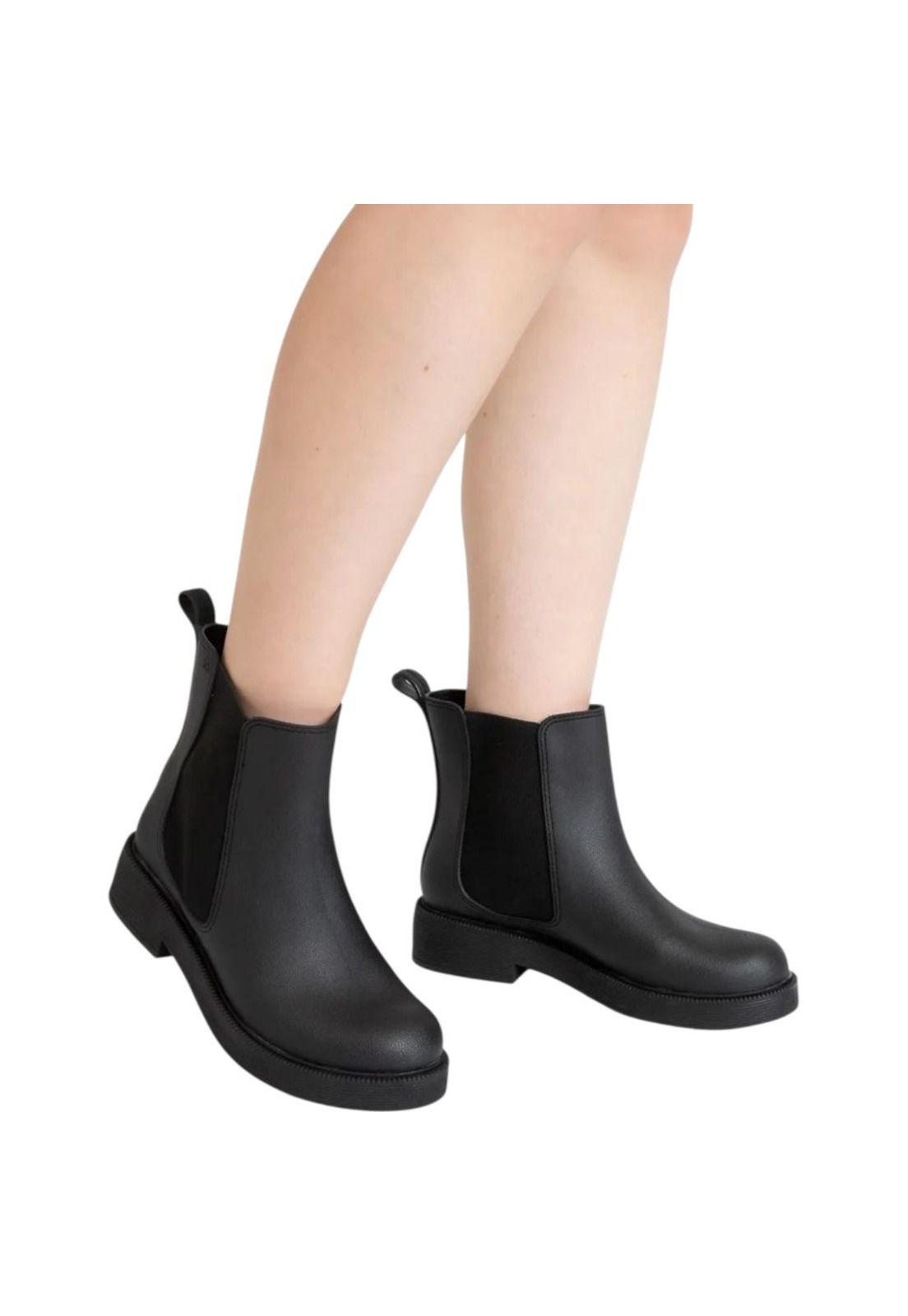 Botin Mujer PJ7129 Negro Petite Jolie-3