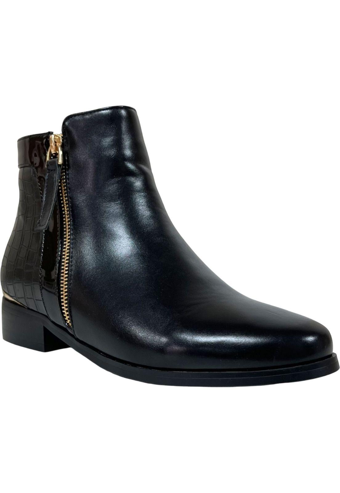 Botin Mujer Negro Burgos Detogni-1