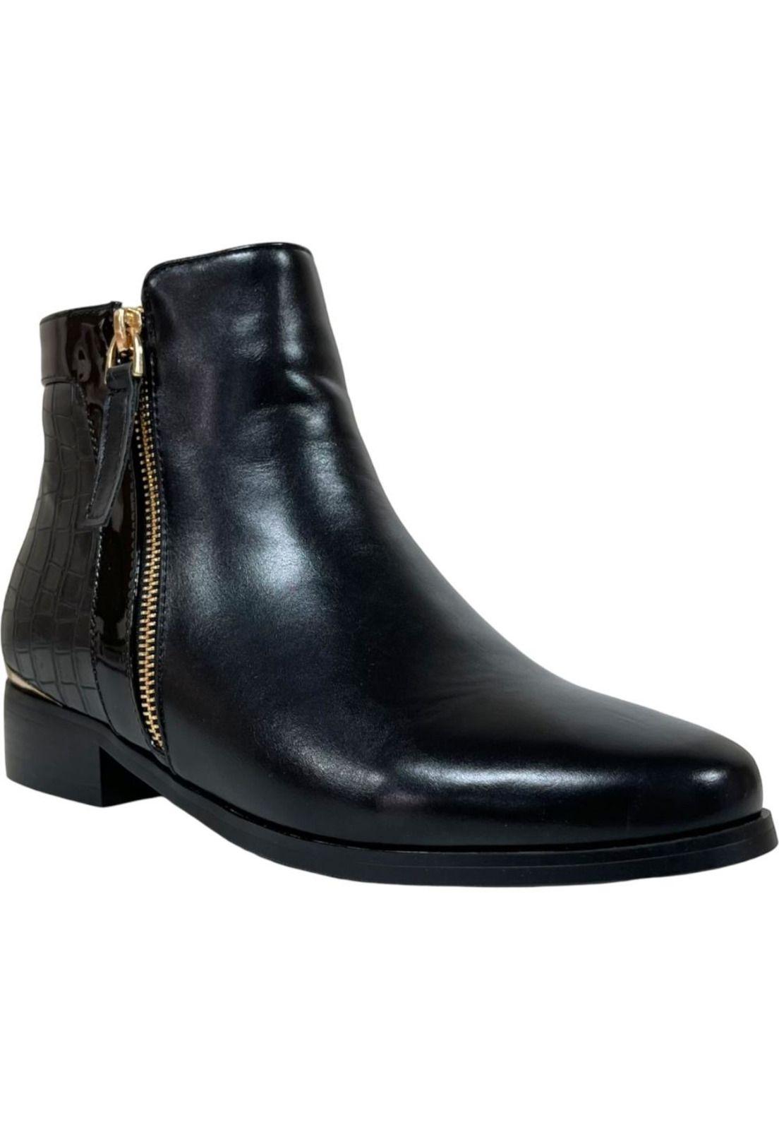Botin Mujer Negro Burgos Detogni-1