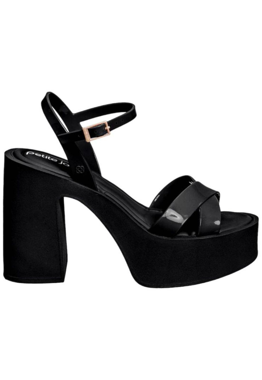Sandalia Mujer Negro Glam Petite Jolie-0
