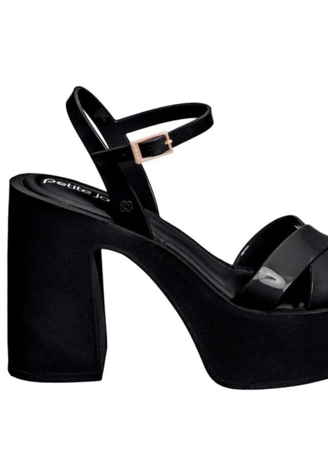 Sandalia Mujer Negro Glam Petite Jolie-1