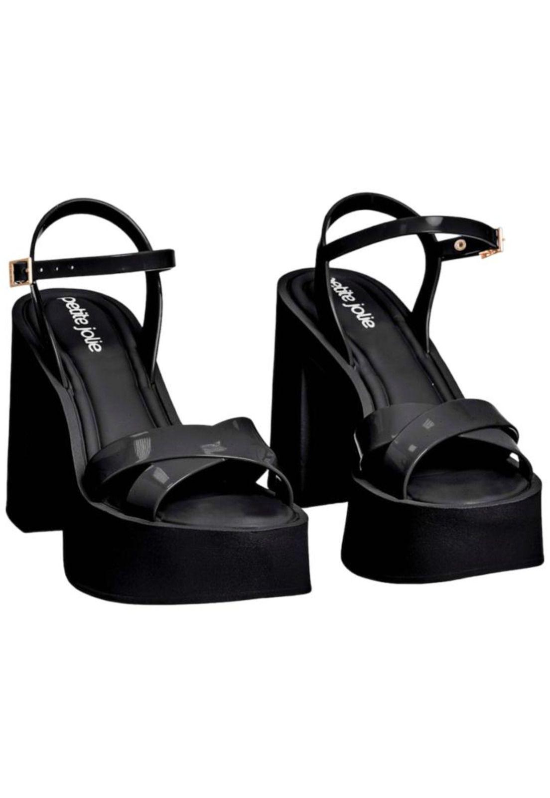 Sandalia Mujer Negro Glam Petite Jolie-2