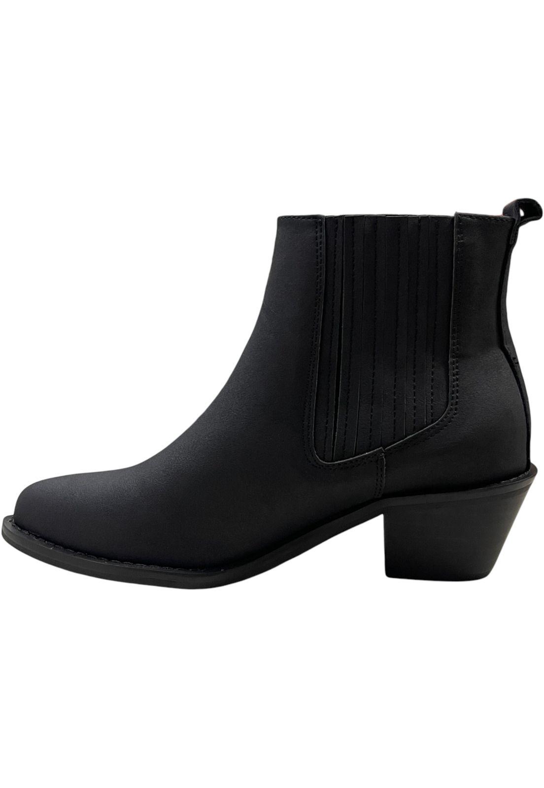 Botin Mujer Negro Moscu Detogni-2